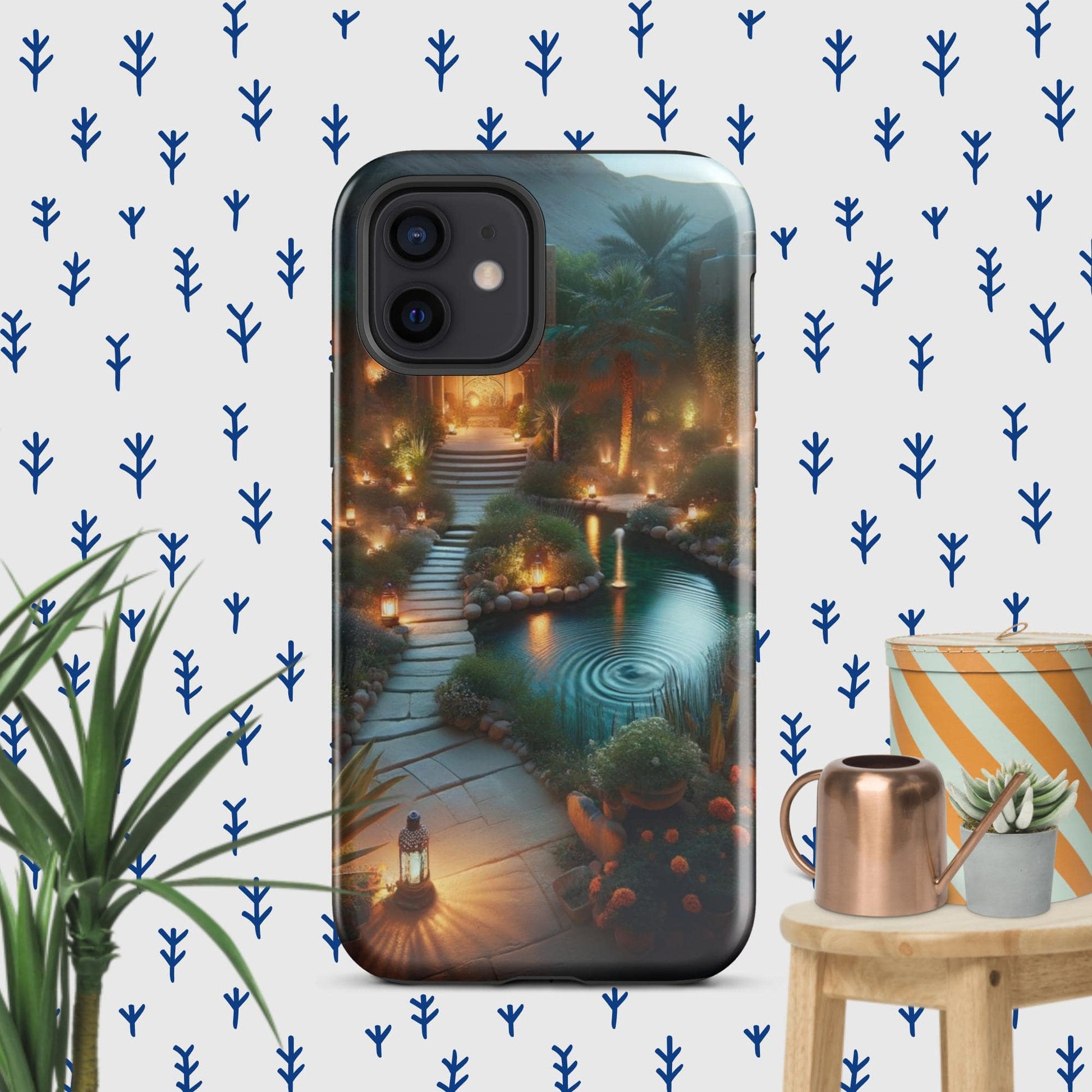 The Hologram Hook Up Glossy / iPhone 12 Peaceful Tranquility Tough Case for iPhone®