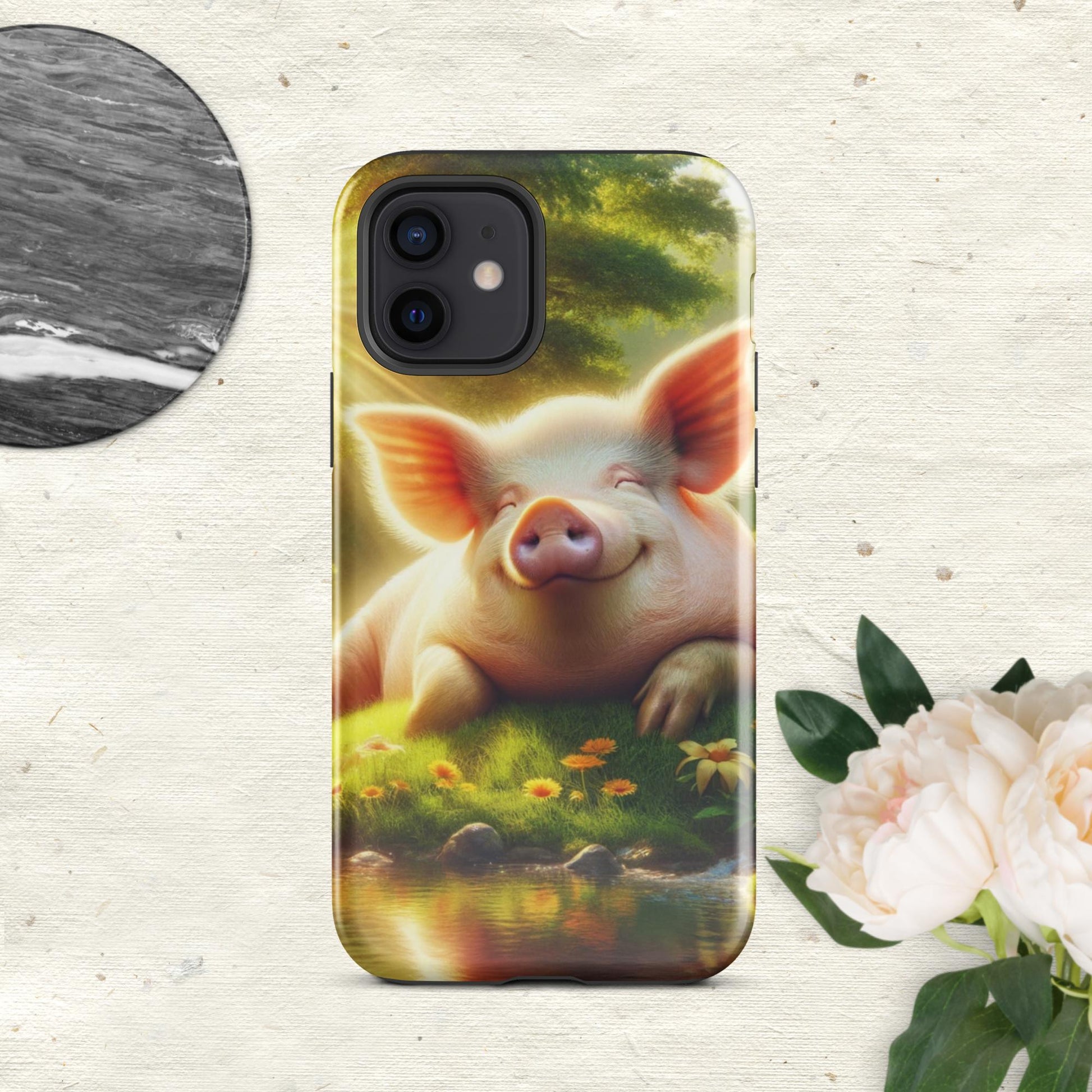 The Hologram Hook Up Glossy / iPhone 12 Pig Tough Case for iPhone®