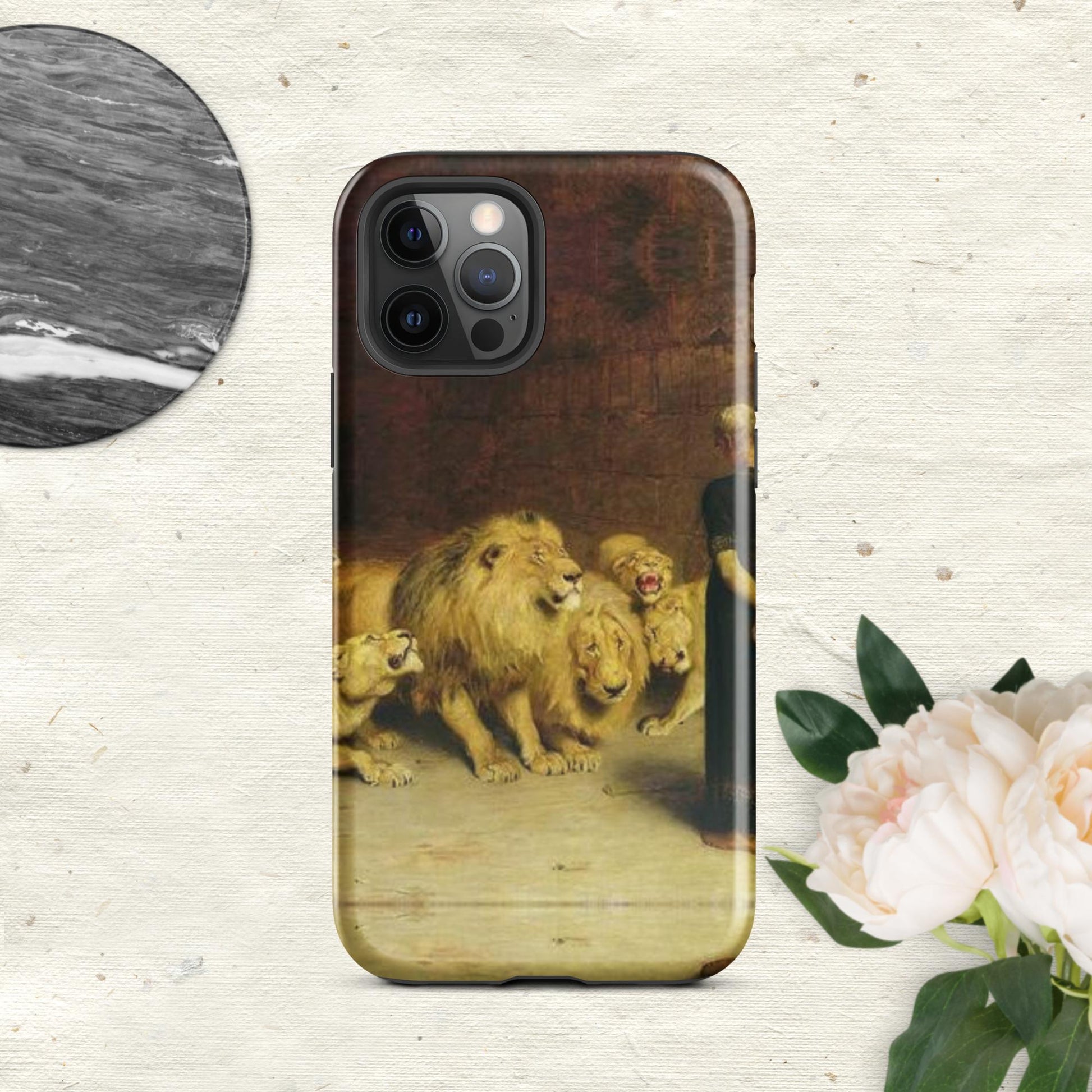 The Hologram Hook Up Glossy / iPhone 12 Pro Briton's Lions Tough Case for iPhone®