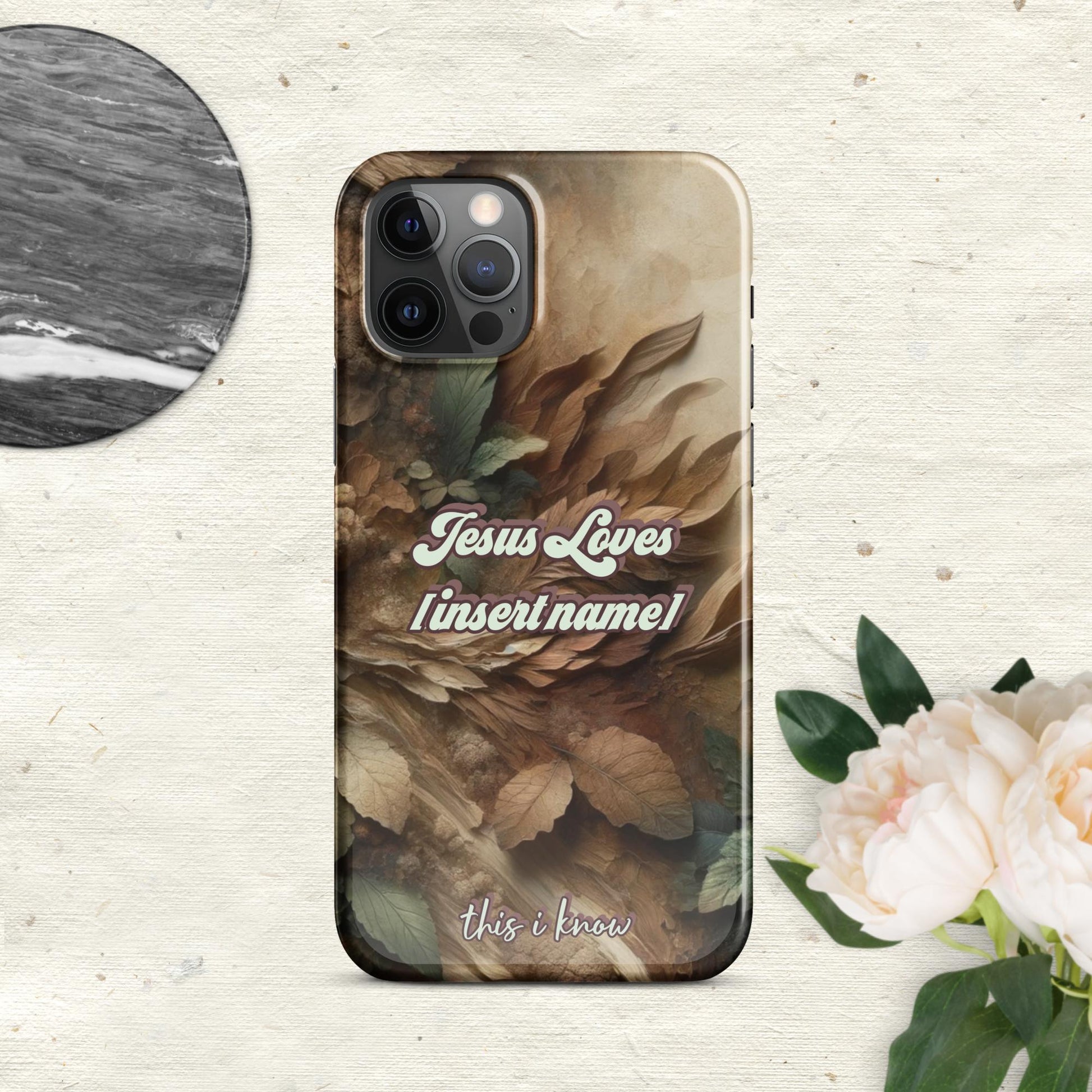 Trendyguard Glossy / iPhone 12 Pro Jesus Loves [insertname] This I Know | Custom Snap case for iPhone®