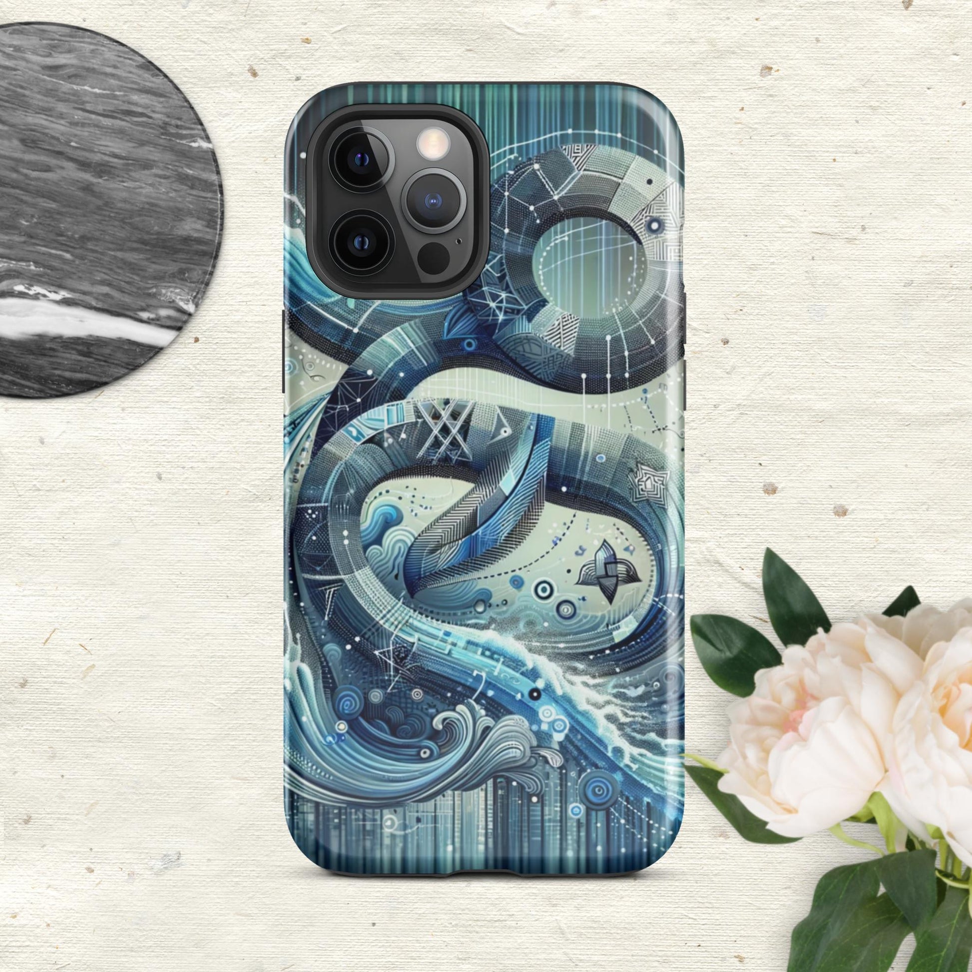 The Hologram Hook Up Glossy / iPhone 12 Pro Max Aquarius Tough Case for iPhone®