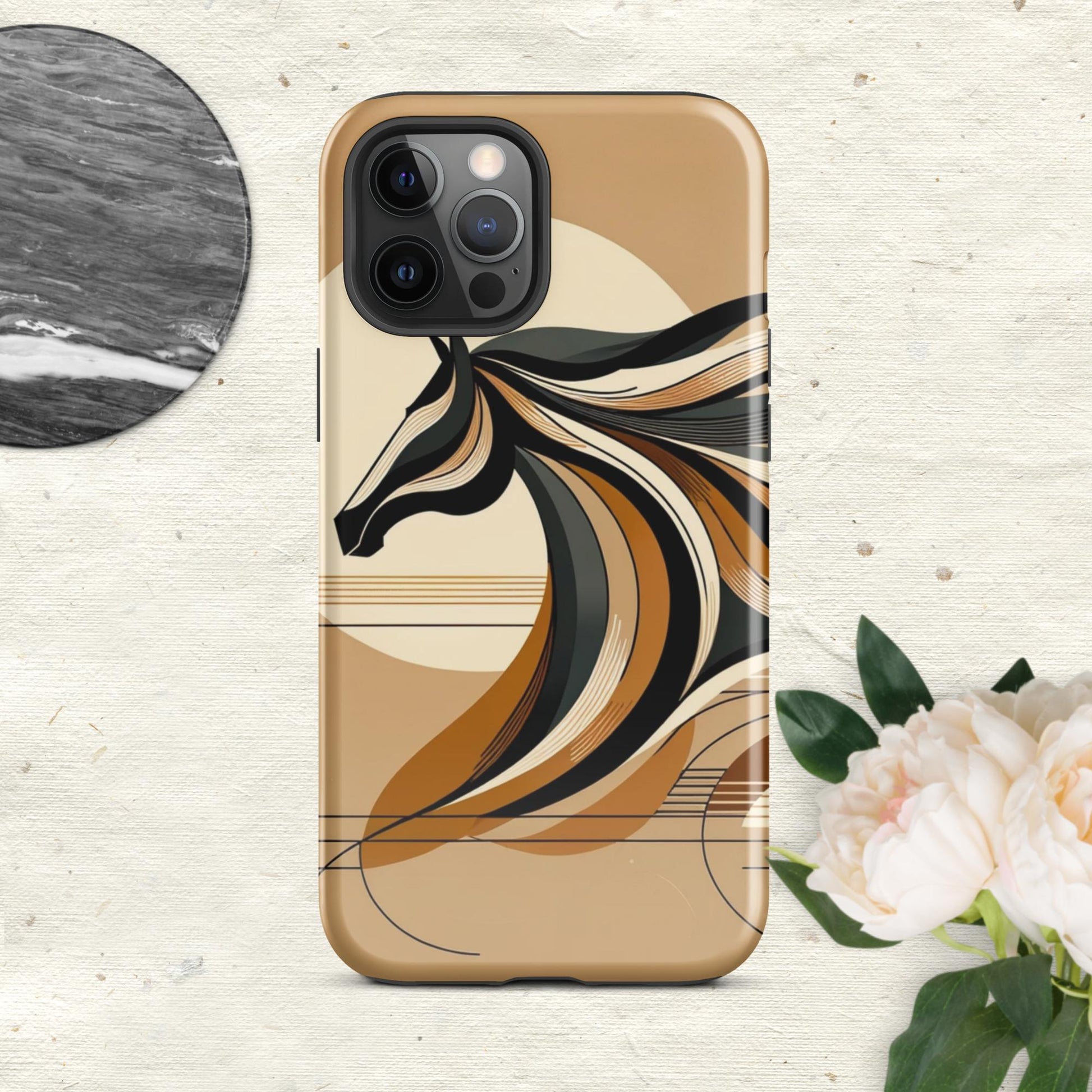 The Hologram Hook Up Glossy / iPhone 12 Pro Max Horse Icon Tough Case for iPhone®