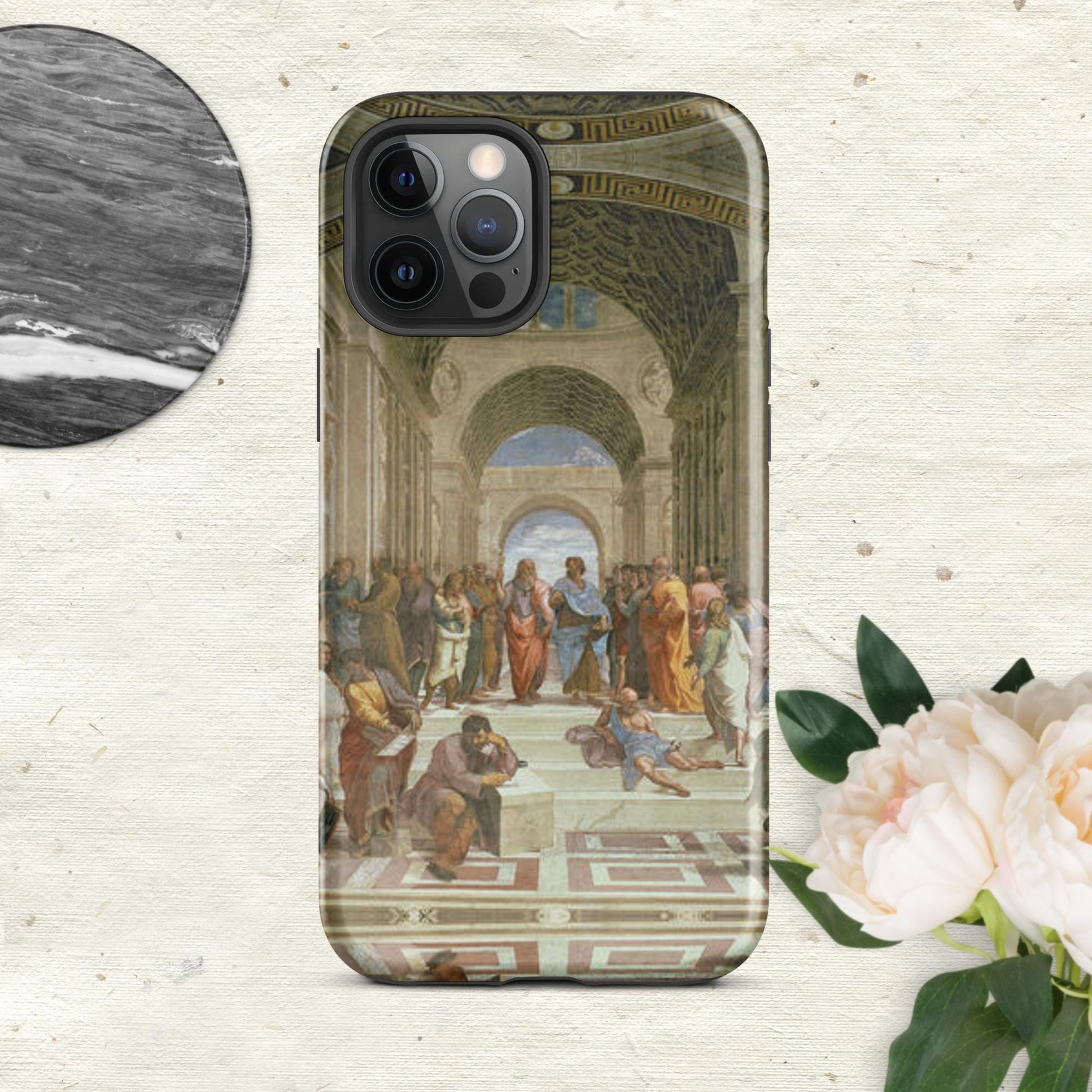 The Hologram Hook Up Glossy / iPhone 12 Pro Max Reflections of Athens Tough Case for iPhone®