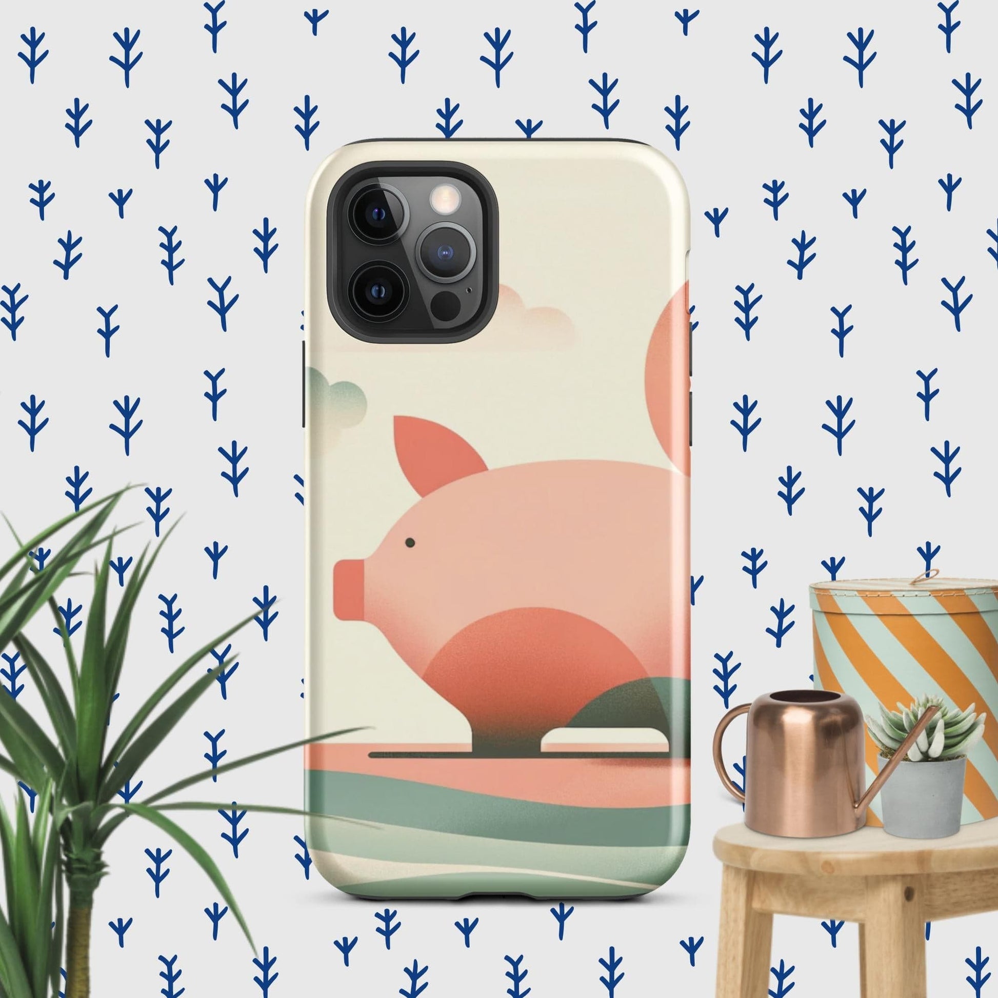 The Hologram Hook Up Glossy / iPhone 12 Pro Pig Icon Tough Case for iPhone®