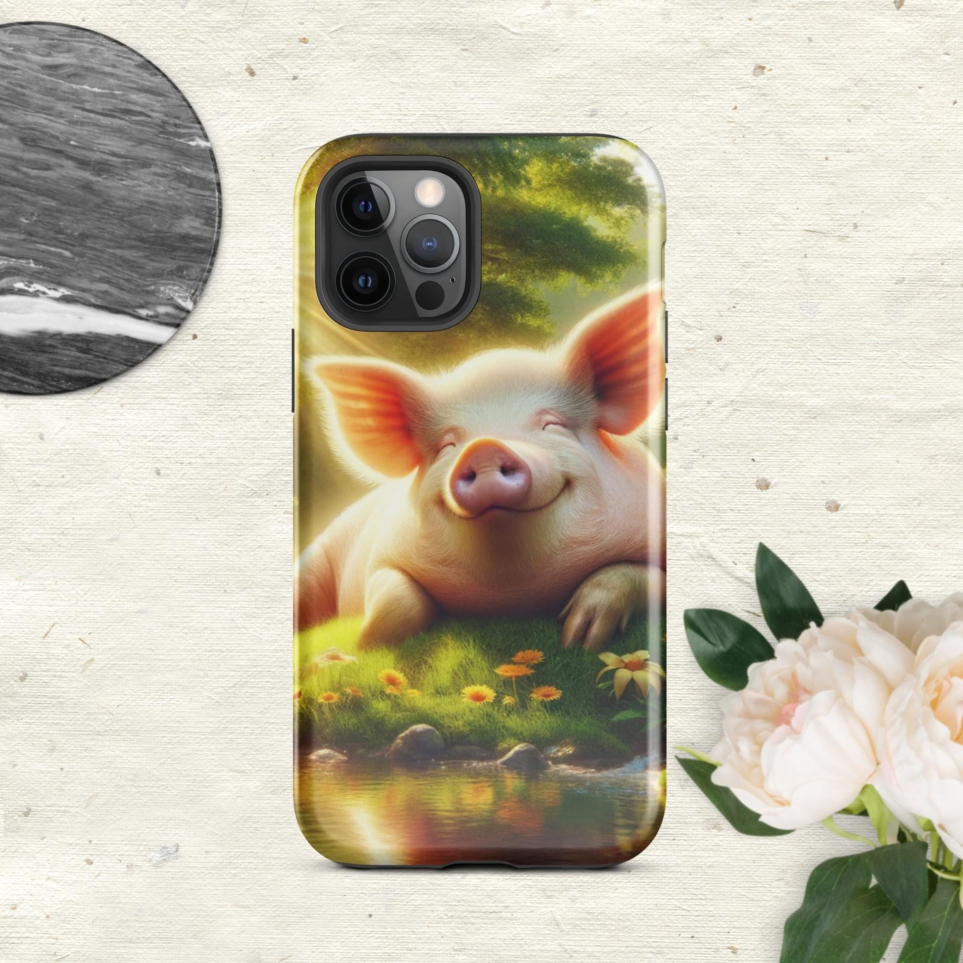 The Hologram Hook Up Glossy / iPhone 12 Pro Pig Tough Case for iPhone®