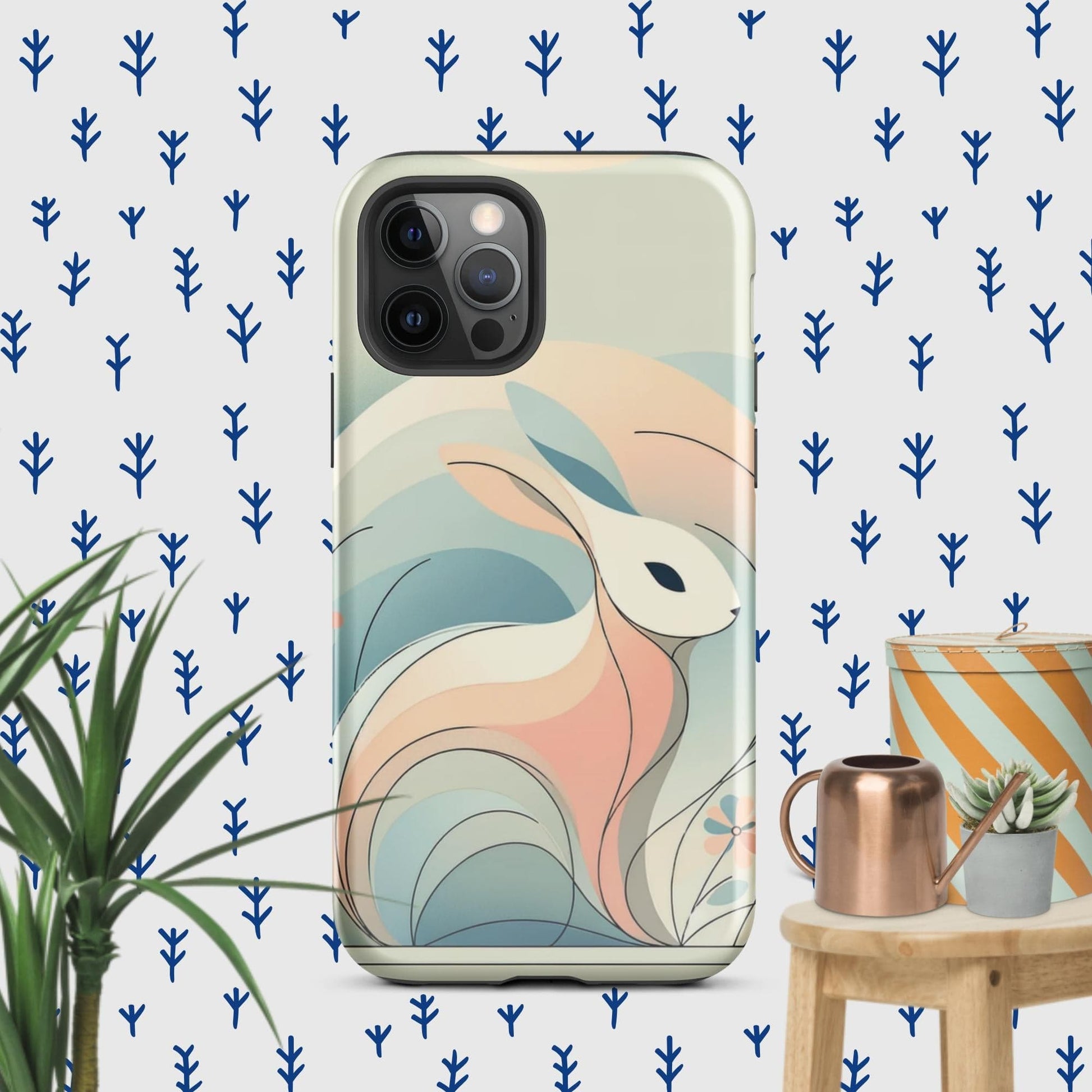 The Hologram Hook Up Glossy / iPhone 12 Pro Rabbit Icon Tough Case for iPhone®