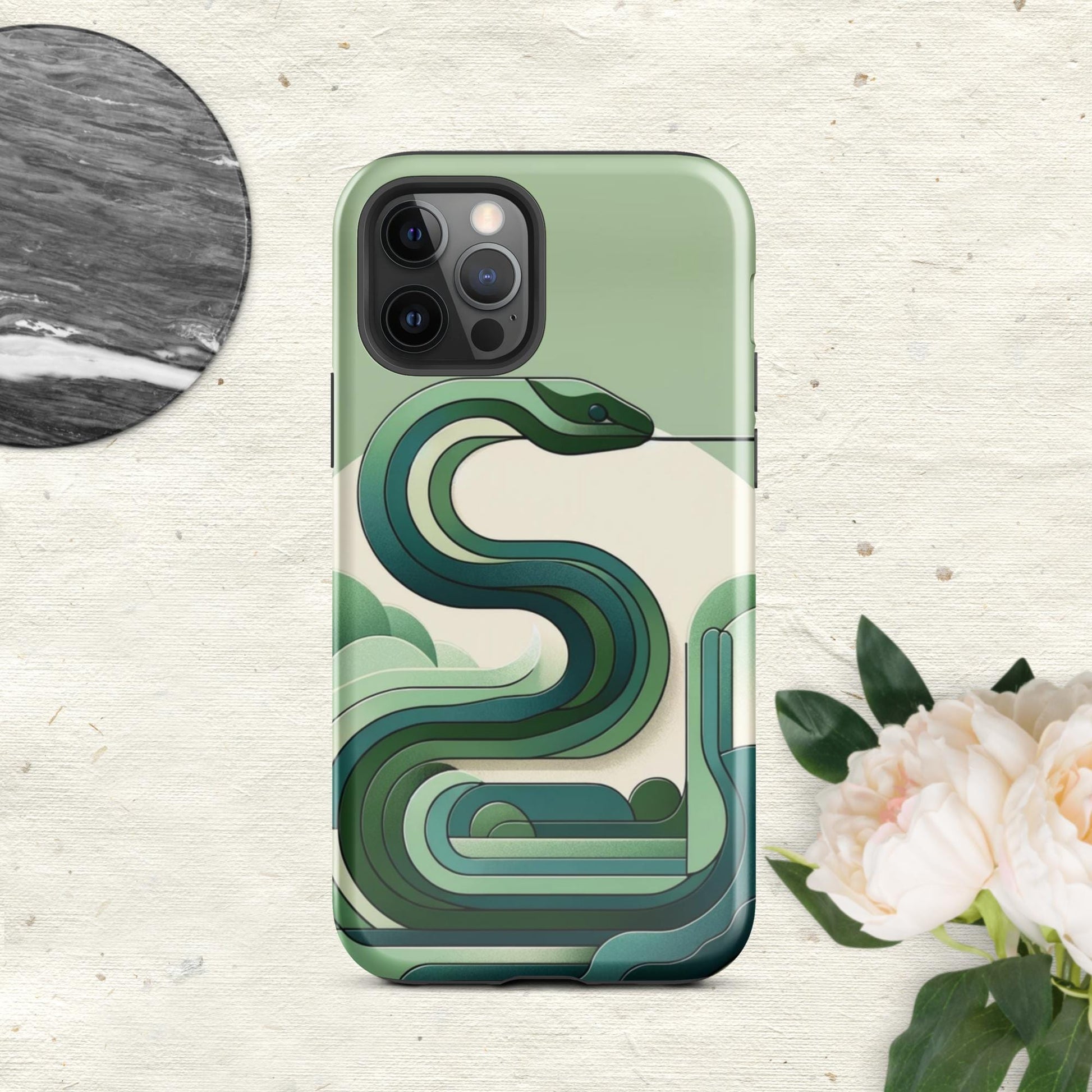 The Hologram Hook Up Glossy / iPhone 12 Pro Snake Icon Tough Case for iPhone®