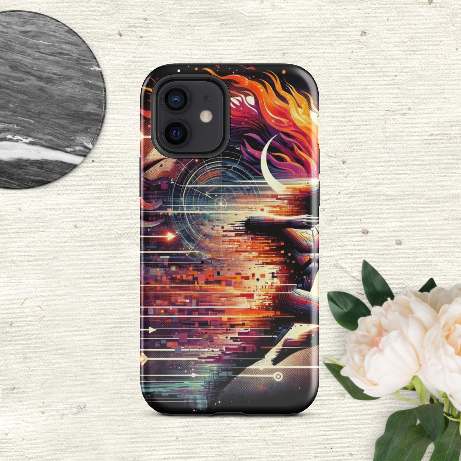 The Hologram Hook Up Glossy / iPhone 12 Sagittarius Tough Case for iPhone®