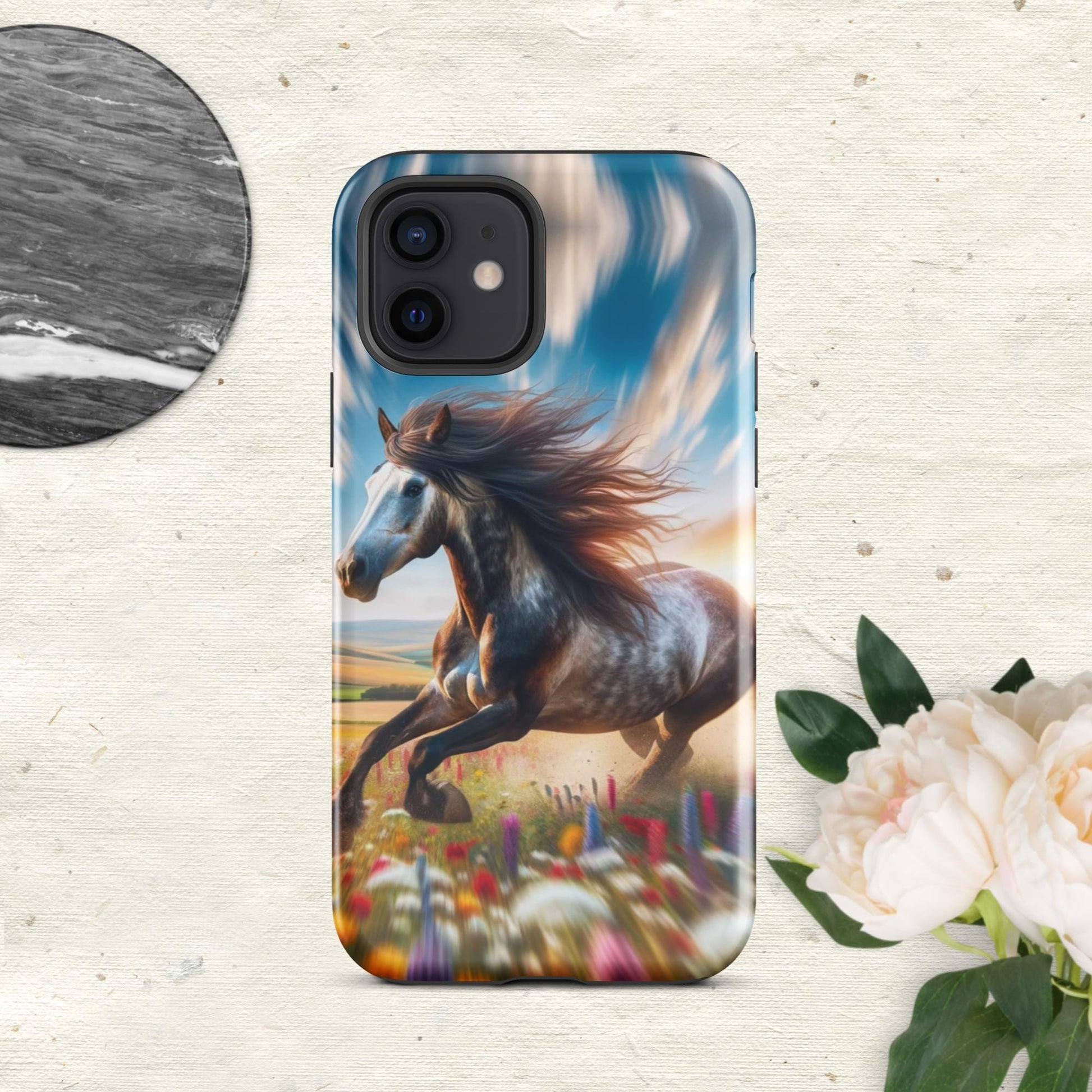 The Hologram Hook Up Glossy / iPhone 12 Speed Horse Tough Case for iPhone®