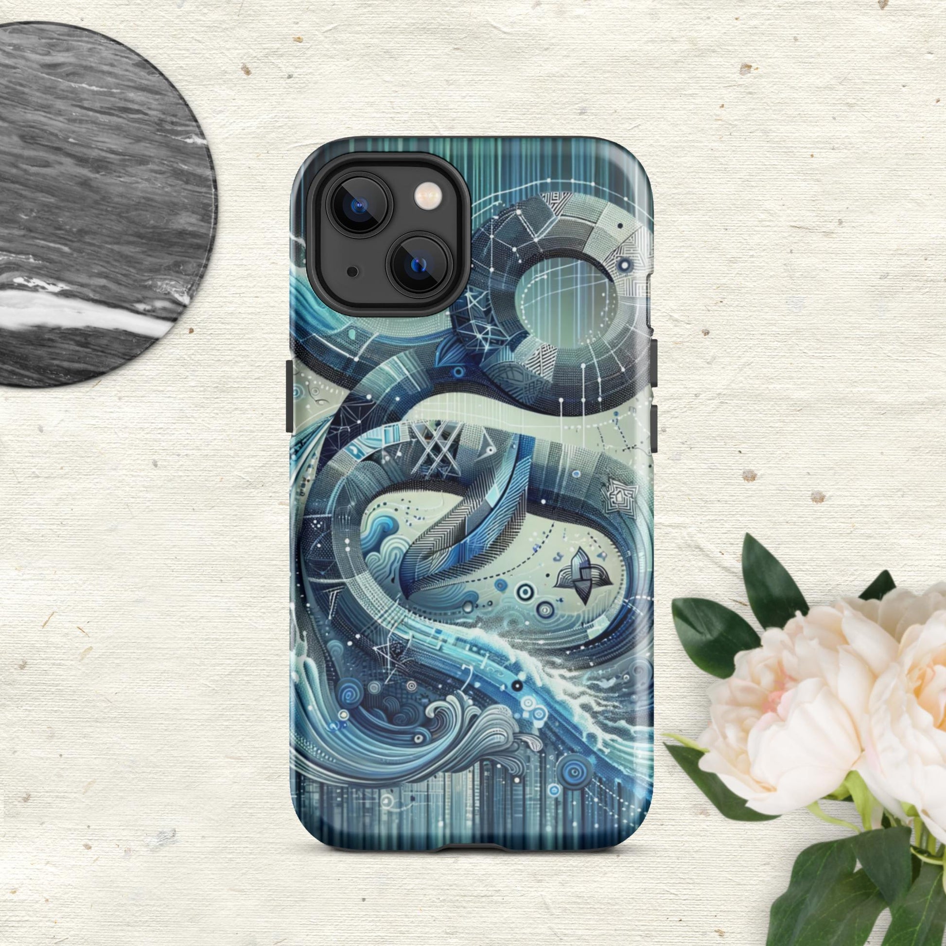 The Hologram Hook Up Glossy / iPhone 13 Aquarius Tough Case for iPhone®