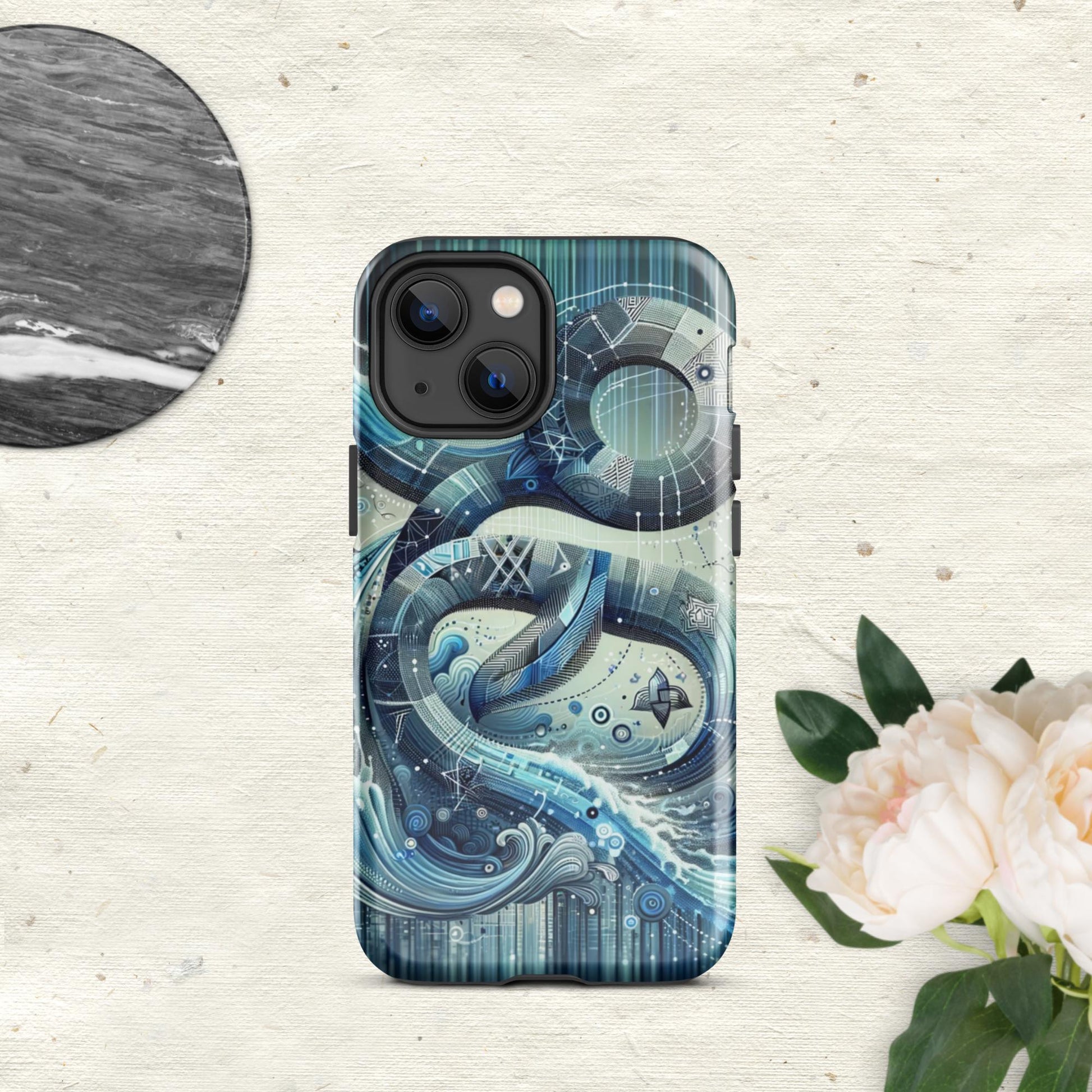 The Hologram Hook Up Glossy / iPhone 13 mini Aquarius Tough Case for iPhone®