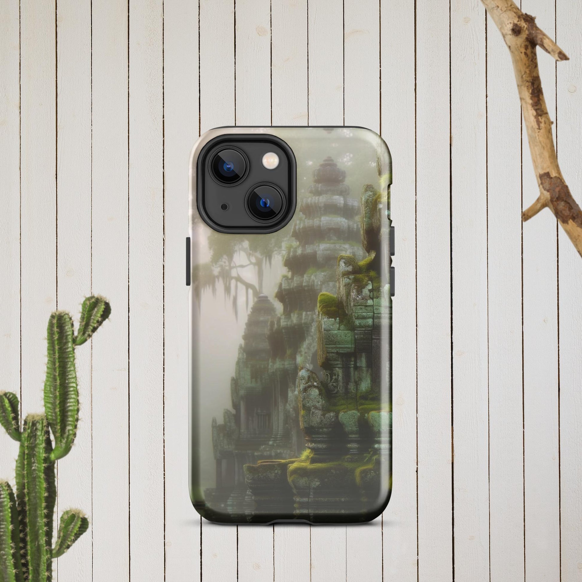 The Hologram Hook Up Glossy / iPhone 13 mini Cascading Temples Tough Case for iPhone®