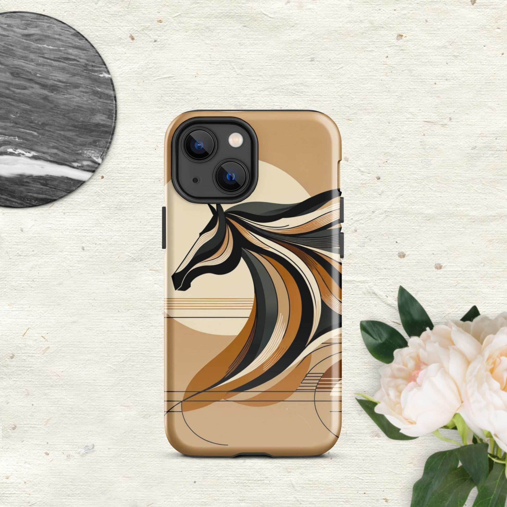 The Hologram Hook Up Glossy / iPhone 13 mini Horse Icon Tough Case for iPhone®