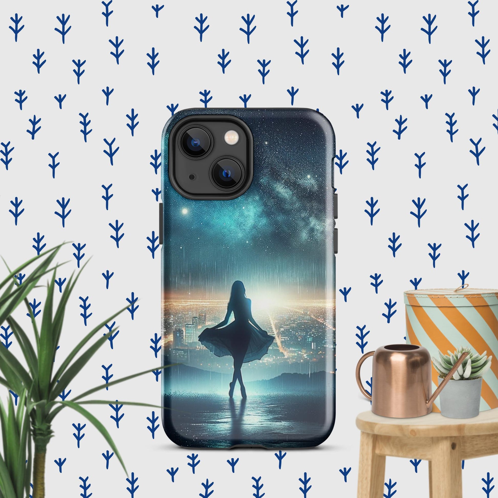 The Hologram Hook Up Glossy / iPhone 13 mini Night Dance Tough Case for iPhone®