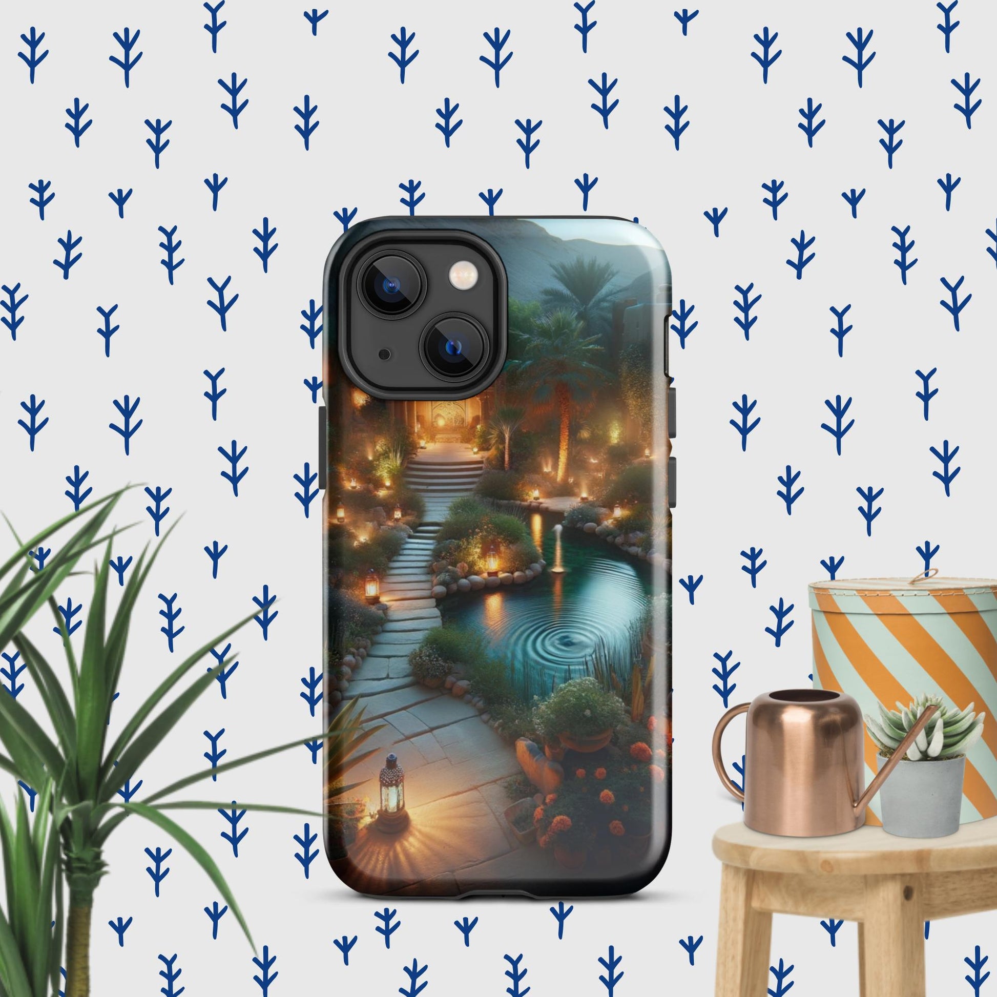 The Hologram Hook Up Glossy / iPhone 13 mini Peaceful Tranquility Tough Case for iPhone®