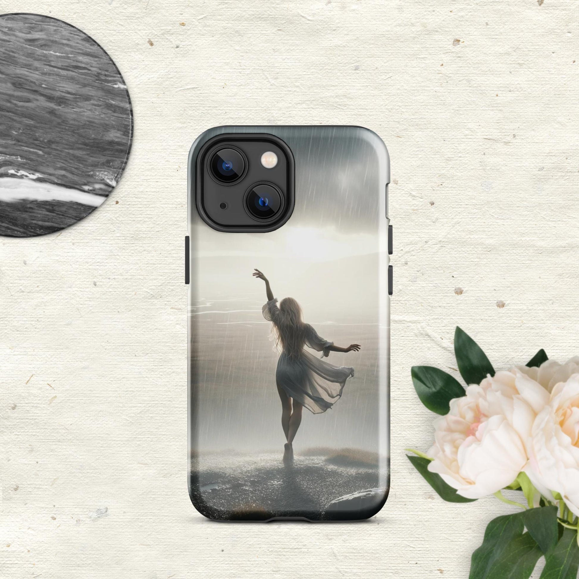 The Hologram Hook Up Glossy / iPhone 13 mini Rain Blessing Tough Case for iPhone®