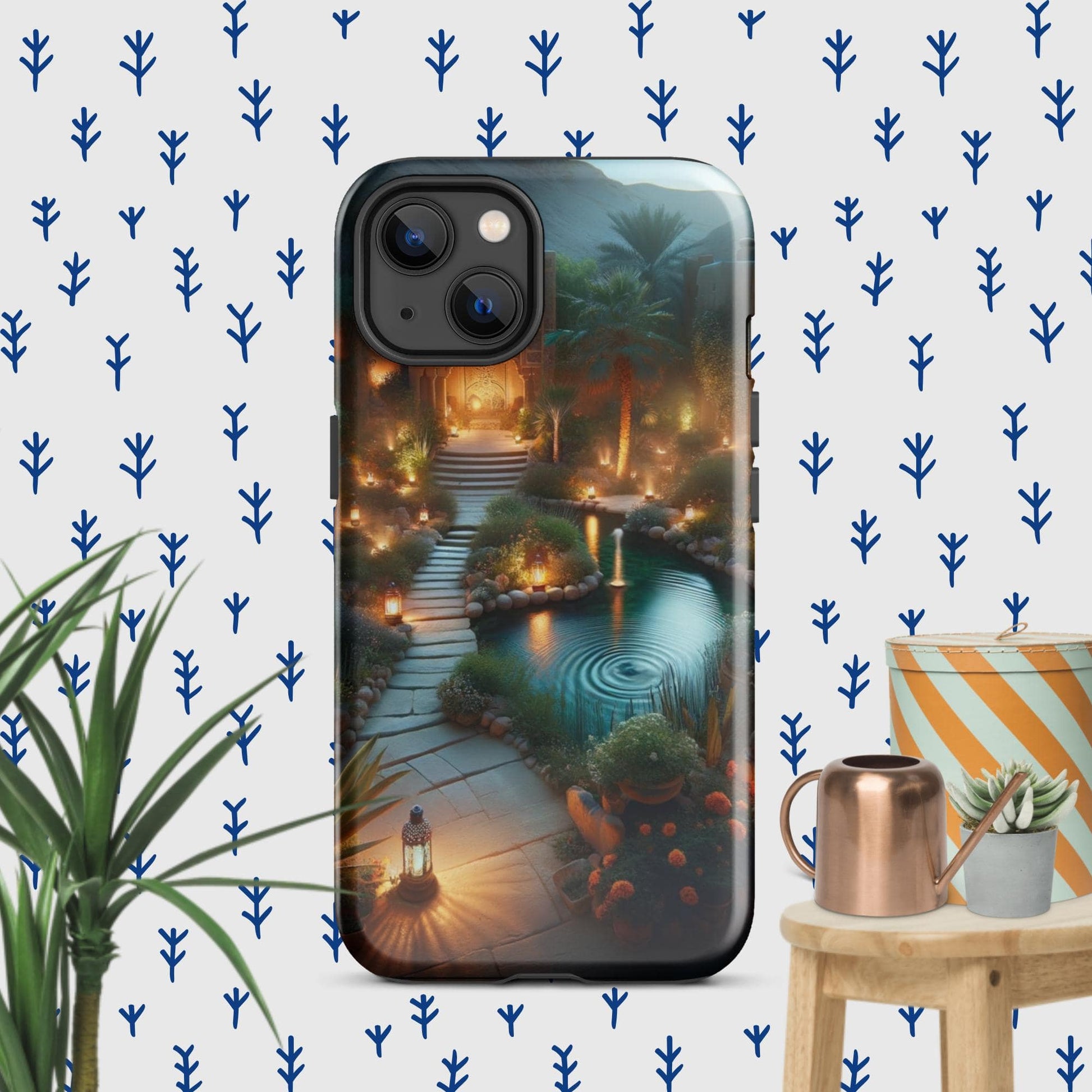 The Hologram Hook Up Glossy / iPhone 13 Peaceful Tranquility Tough Case for iPhone®