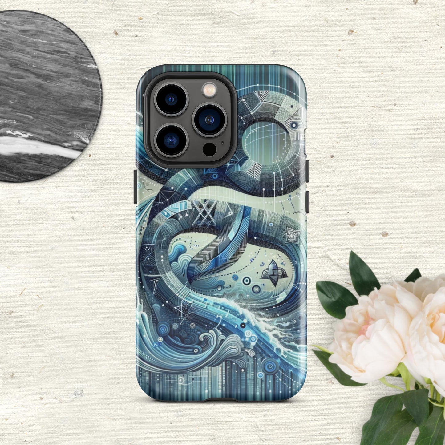 The Hologram Hook Up Glossy / iPhone 13 Pro Aquarius Tough Case for iPhone®