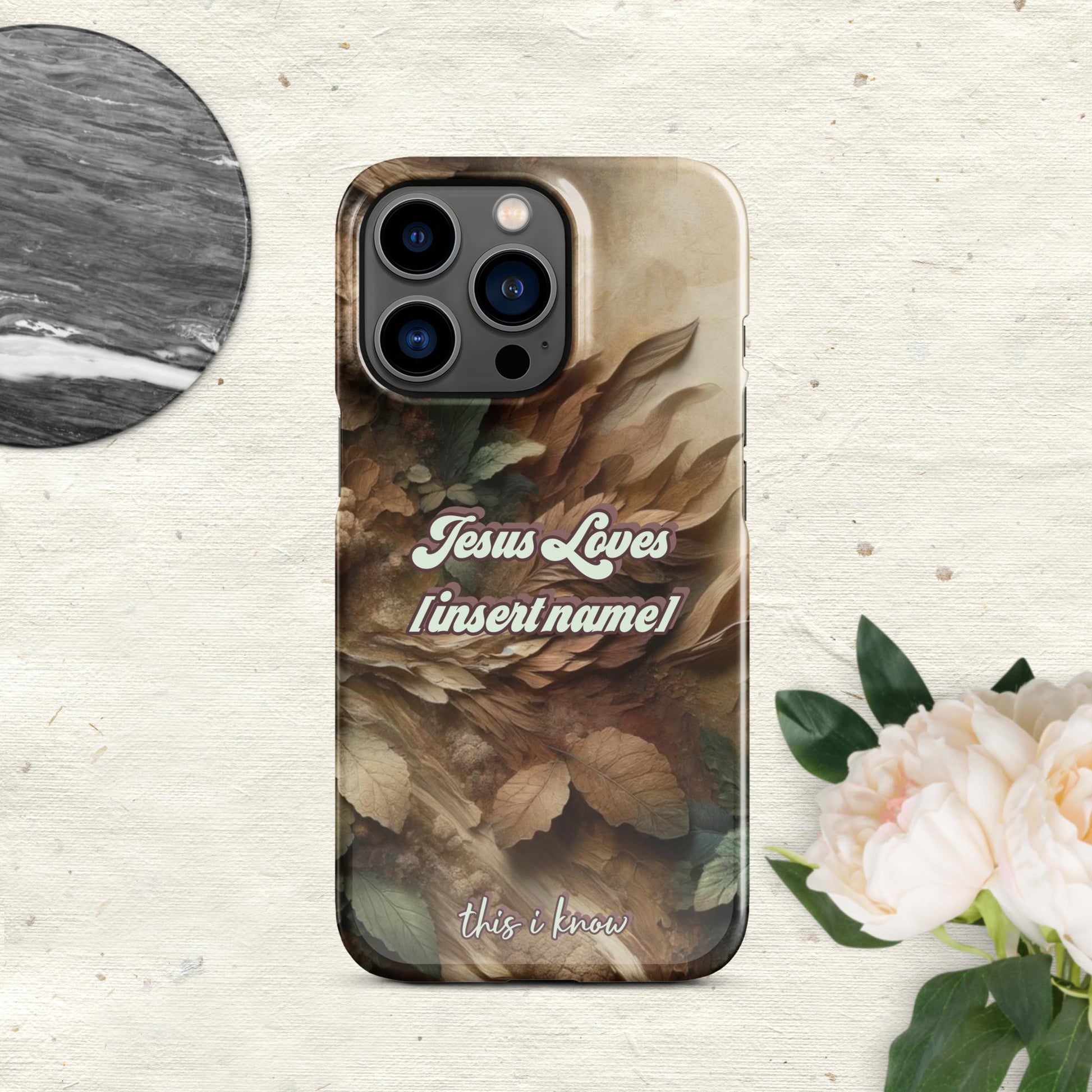 Trendyguard Glossy / iPhone 13 Pro Jesus Loves [insertname] This I Know | Custom Snap case for iPhone®