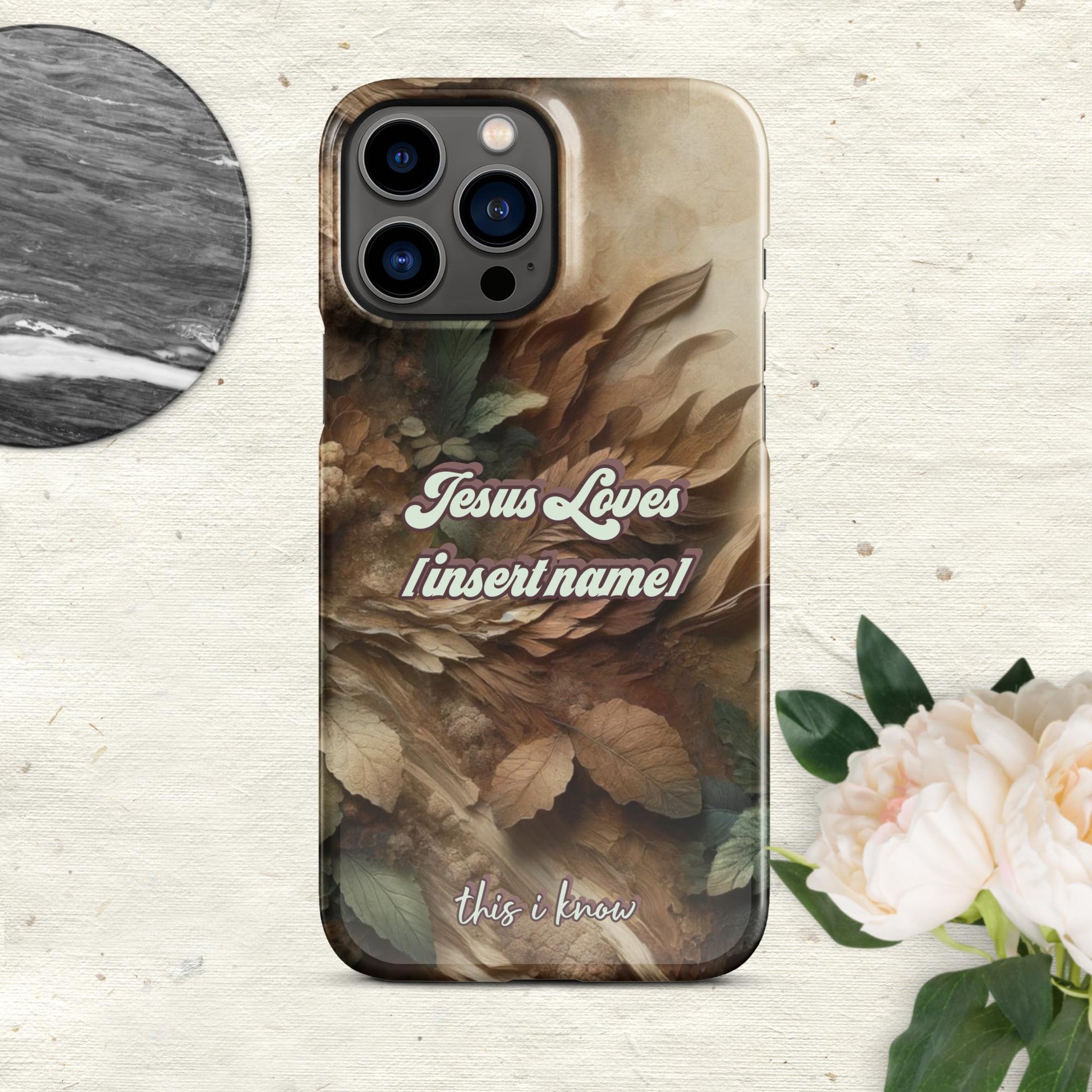 Trendyguard Glossy / iPhone 13 Pro Max Jesus Loves [insertname] This I Know | Custom Snap case for iPhone®