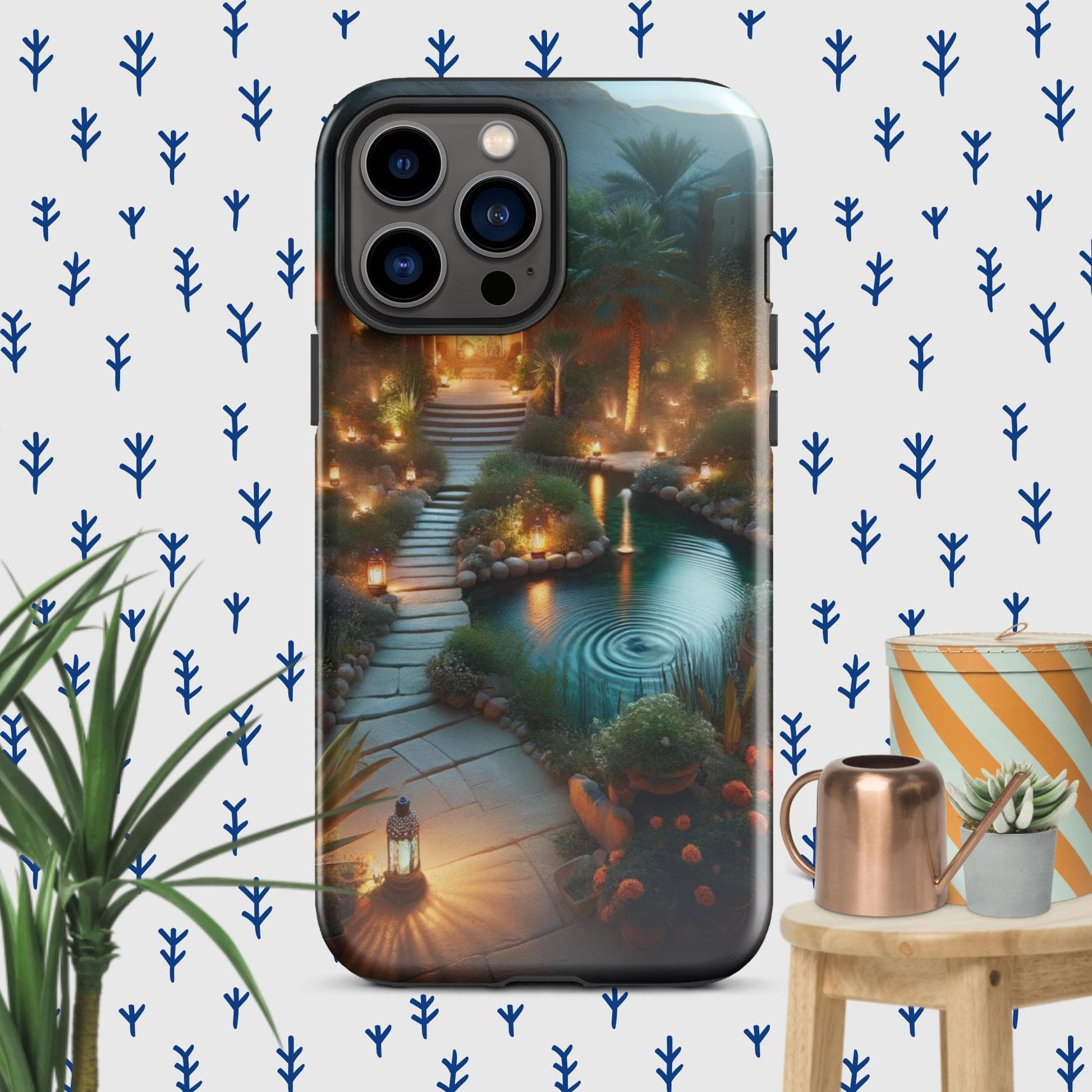 The Hologram Hook Up Glossy / iPhone 13 Pro Max Peaceful Tranquility Tough Case for iPhone®