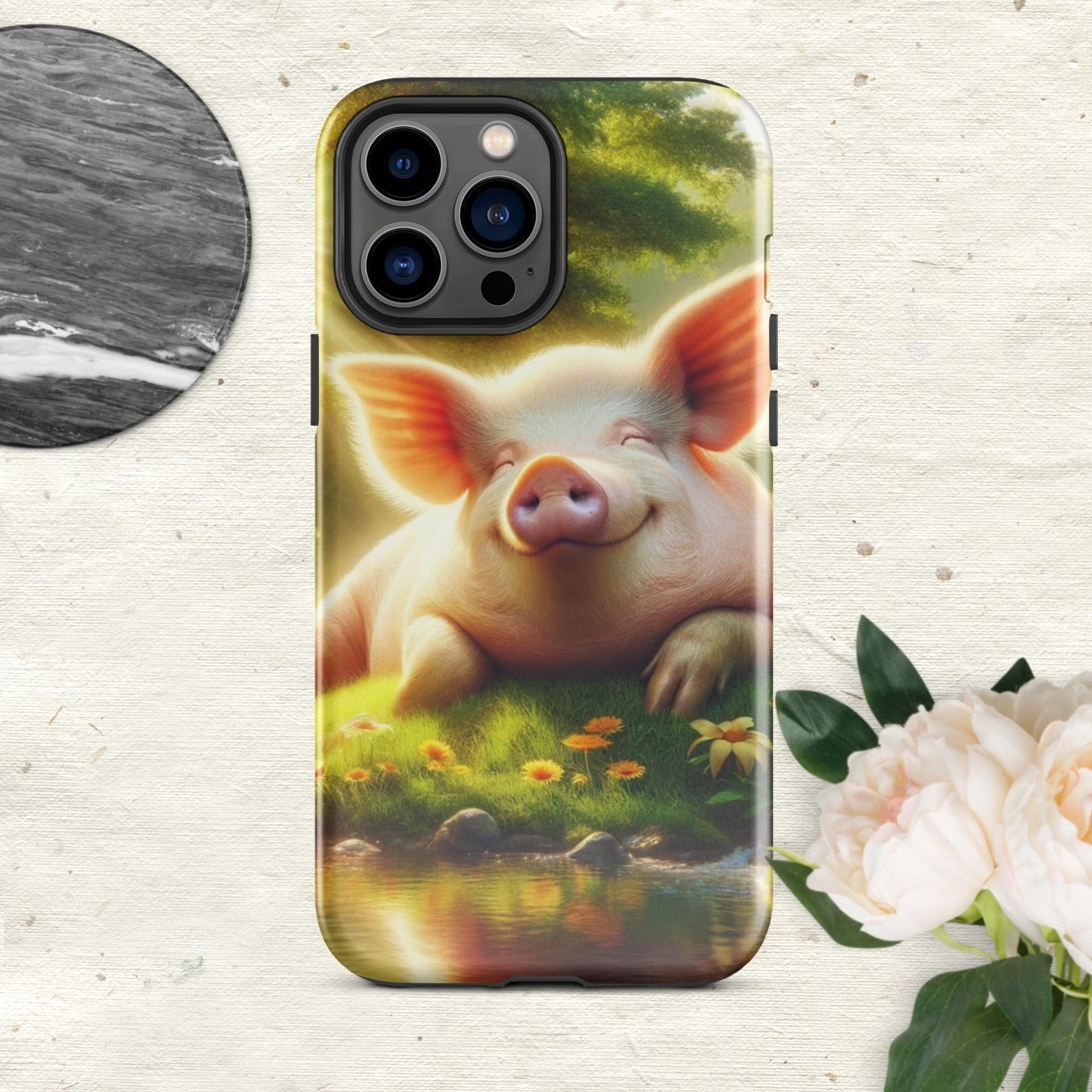 The Hologram Hook Up Glossy / iPhone 13 Pro Max Pig Tough Case for iPhone®