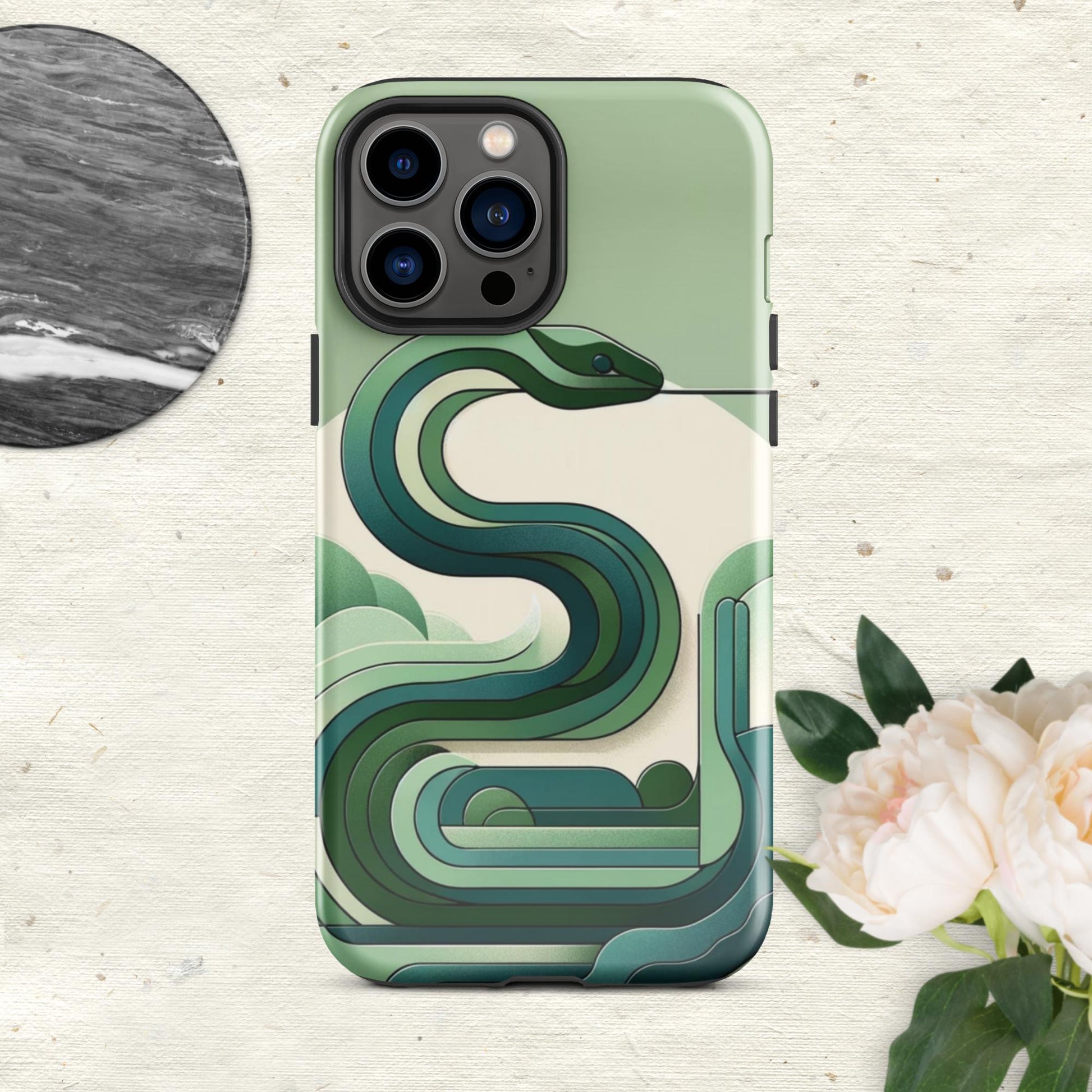 The Hologram Hook Up Glossy / iPhone 13 Pro Max Snake Icon Tough Case for iPhone®