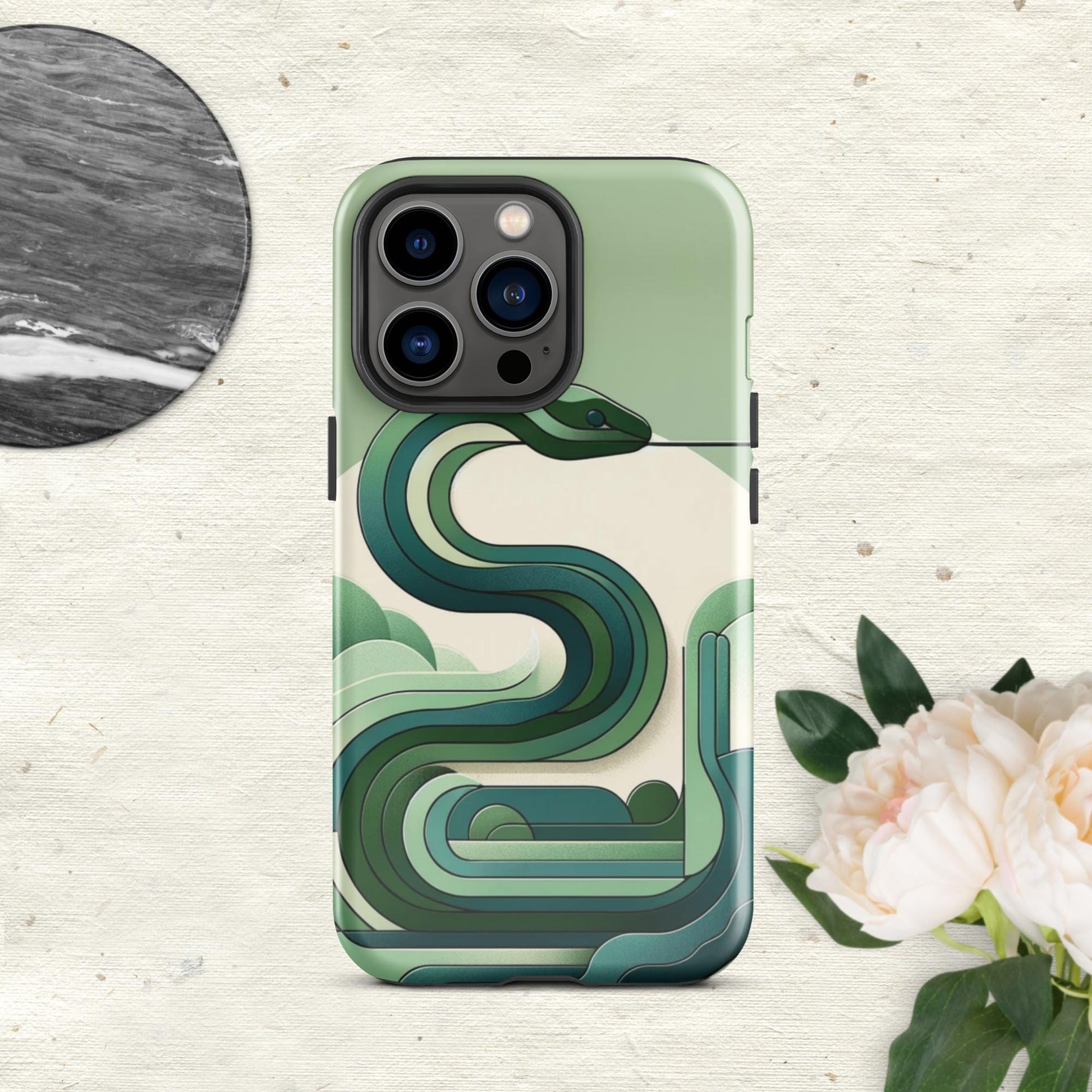 The Hologram Hook Up Glossy / iPhone 13 Pro Snake Icon Tough Case for iPhone®