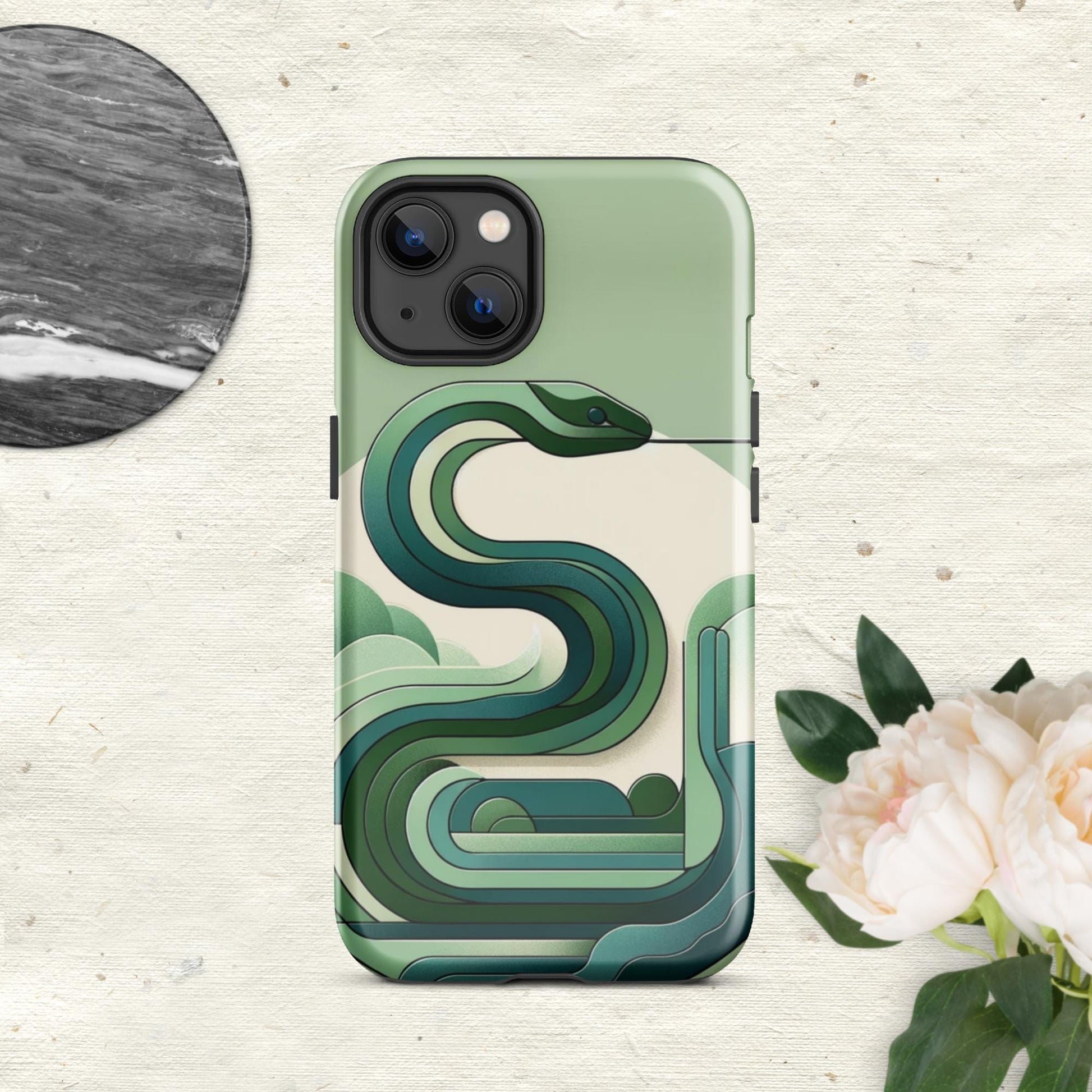 The Hologram Hook Up Glossy / iPhone 13 Snake Icon Tough Case for iPhone®