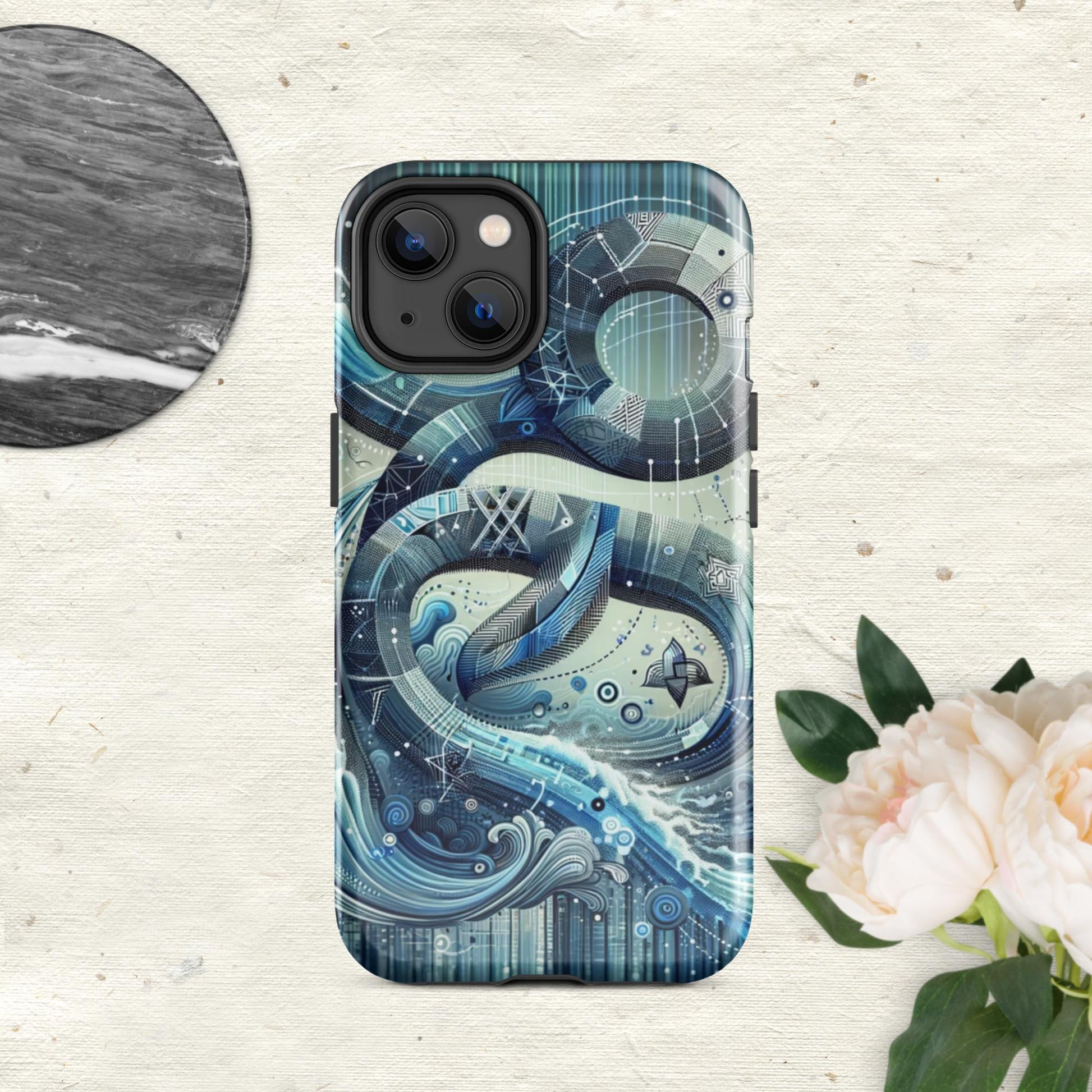 The Hologram Hook Up Glossy / iPhone 14 Aquarius Tough Case for iPhone®