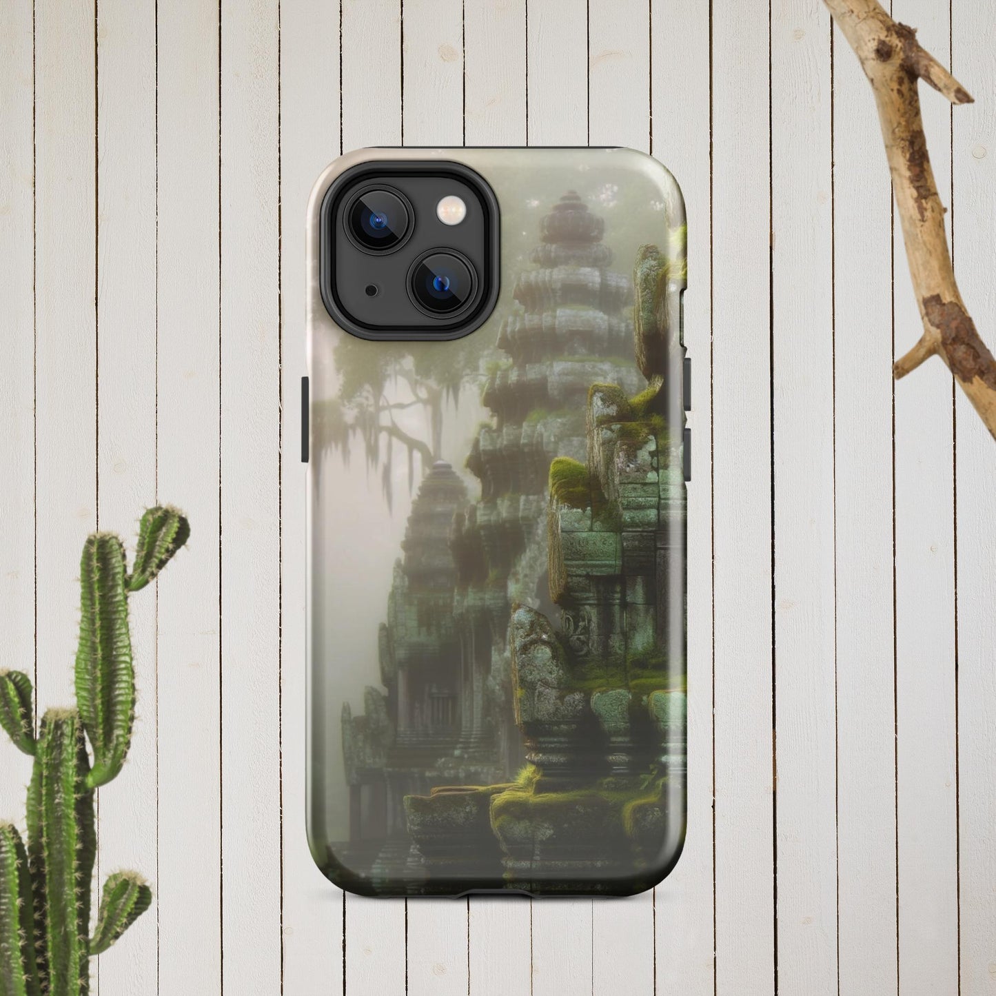 The Hologram Hook Up Glossy / iPhone 14 Cascading Temples Tough Case for iPhone®