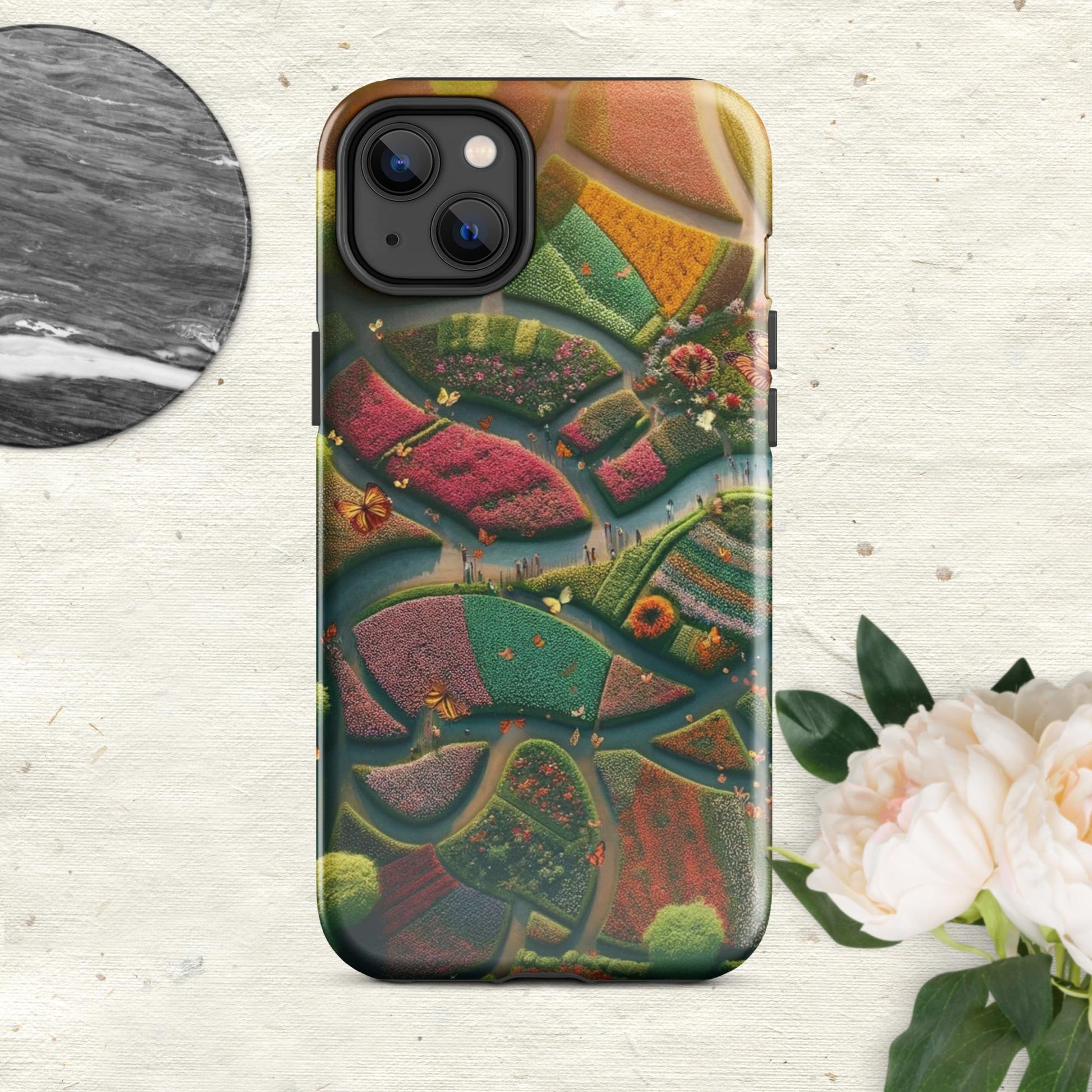 The Hologram Hook Up Glossy / iPhone 14 Plus Butterfly Landia Tough Case for iPhone®