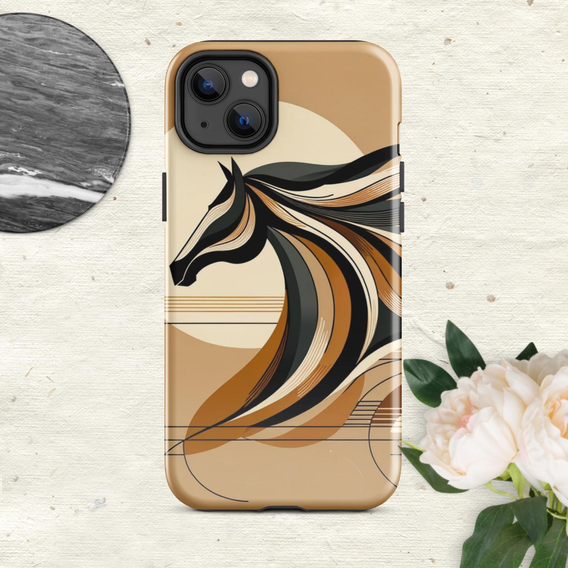 The Hologram Hook Up Glossy / iPhone 14 Plus Horse Icon Tough Case for iPhone®