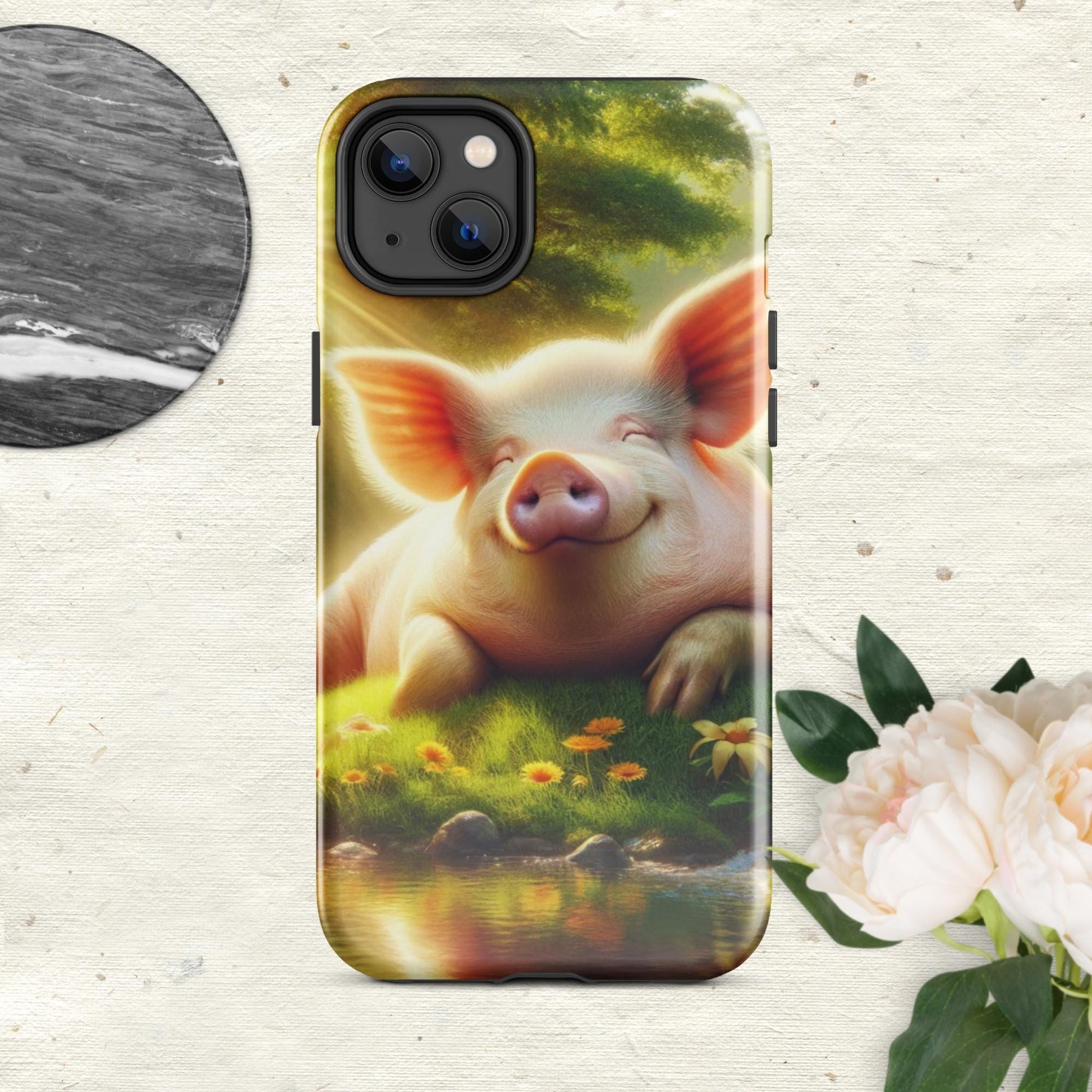 The Hologram Hook Up Glossy / iPhone 14 Plus Pig Tough Case for iPhone®