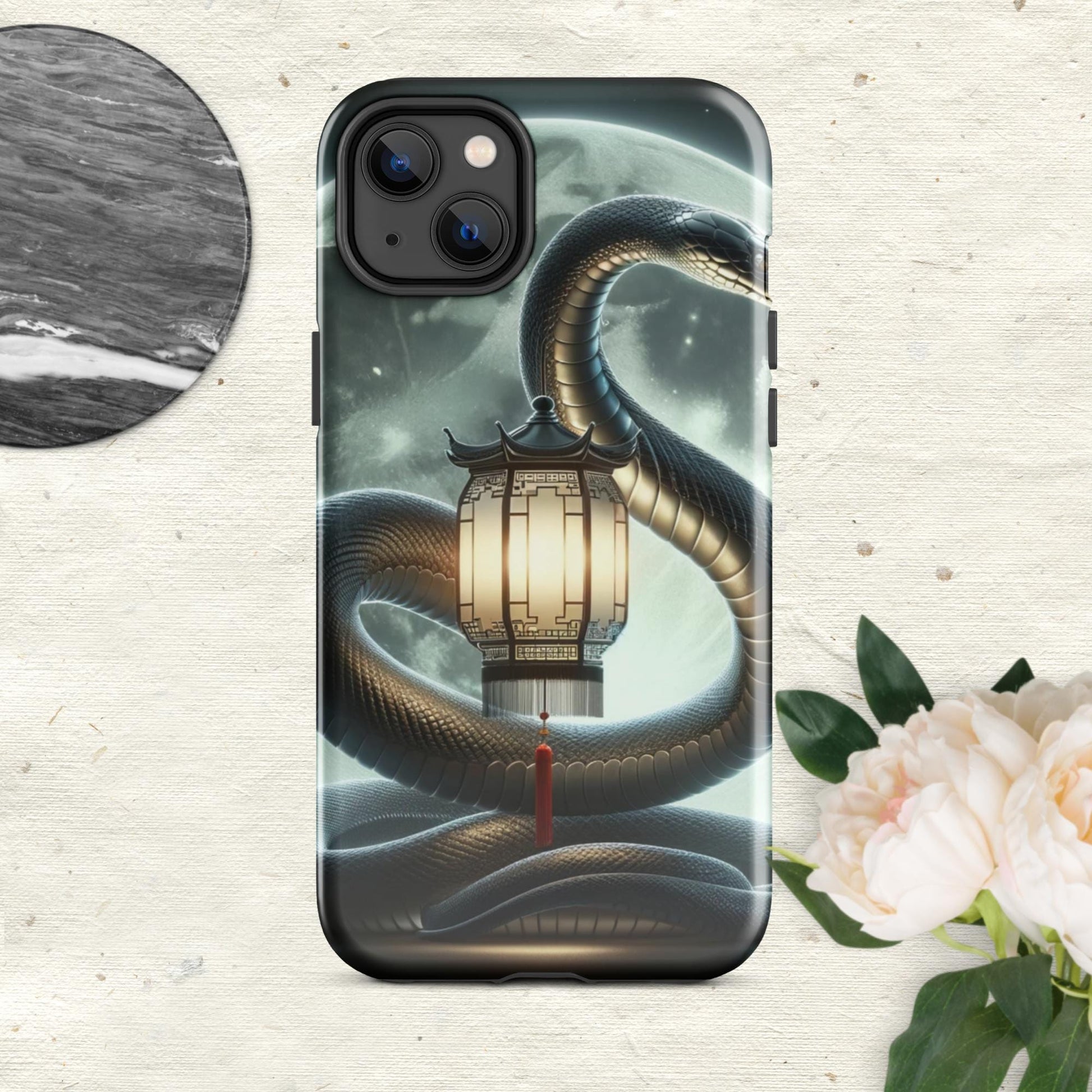 The Hologram Hook Up Glossy / iPhone 14 Plus Snake Tough Case for iPhone®