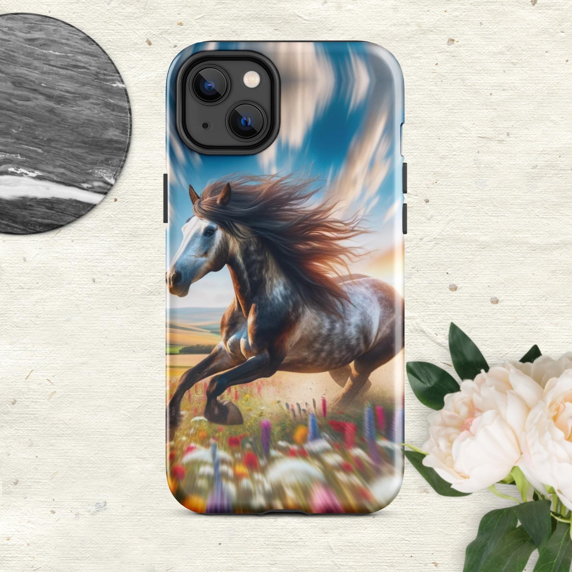 The Hologram Hook Up Glossy / iPhone 14 Plus Speed Horse Tough Case for iPhone®