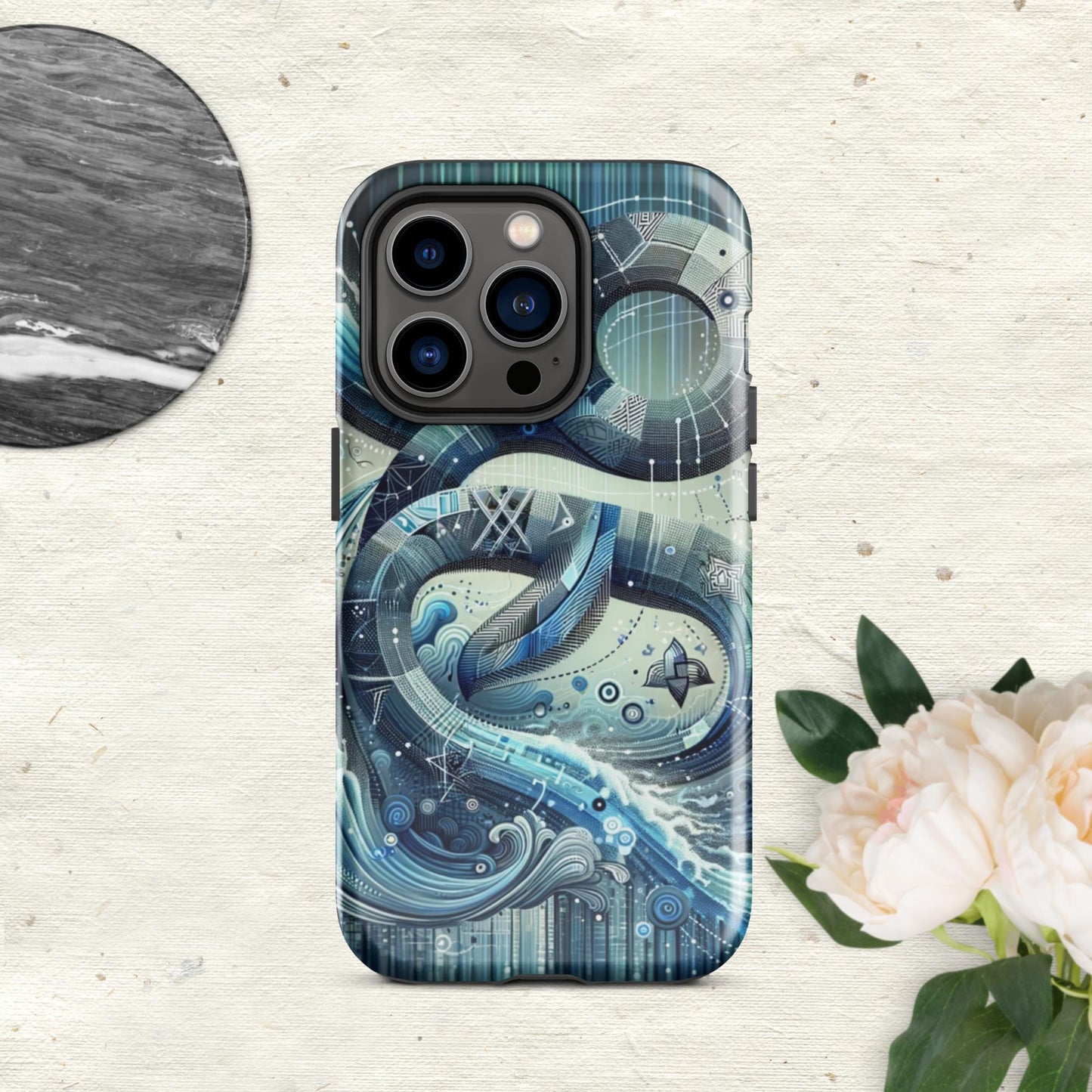 The Hologram Hook Up Glossy / iPhone 14 Pro Aquarius Tough Case for iPhone®