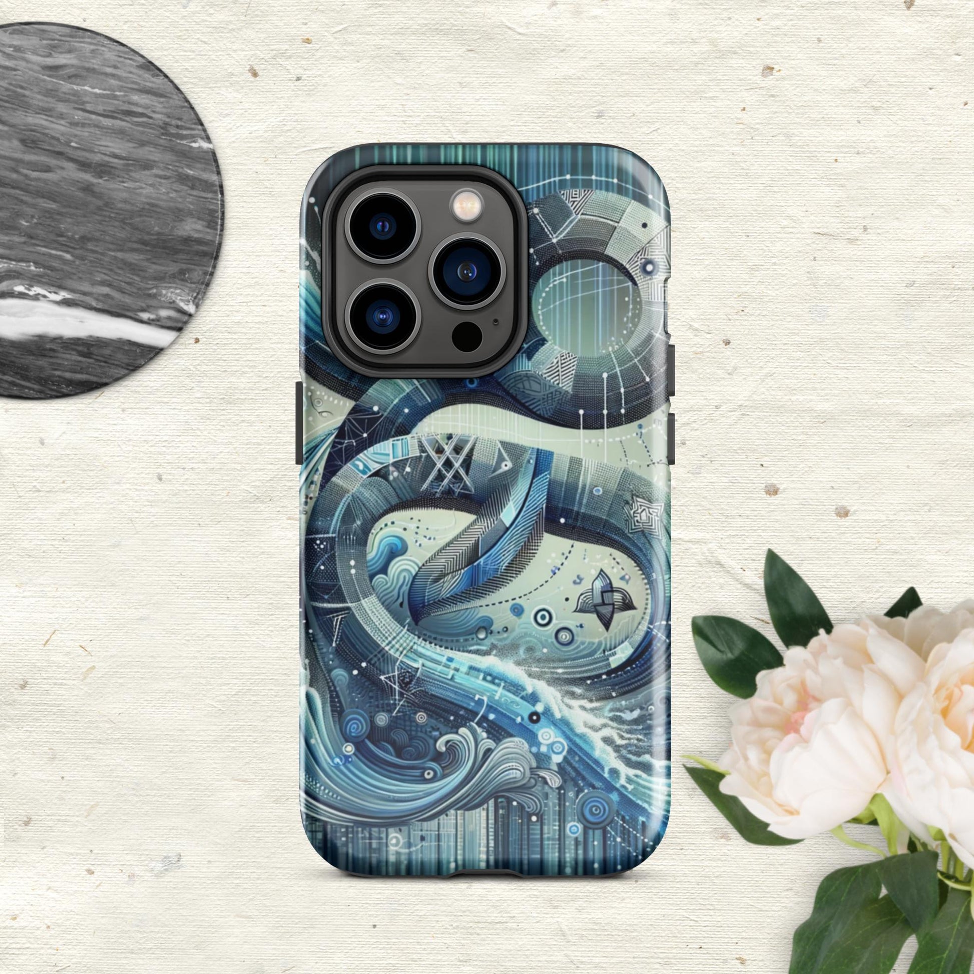 The Hologram Hook Up Glossy / iPhone 14 Pro Aquarius Tough Case for iPhone®