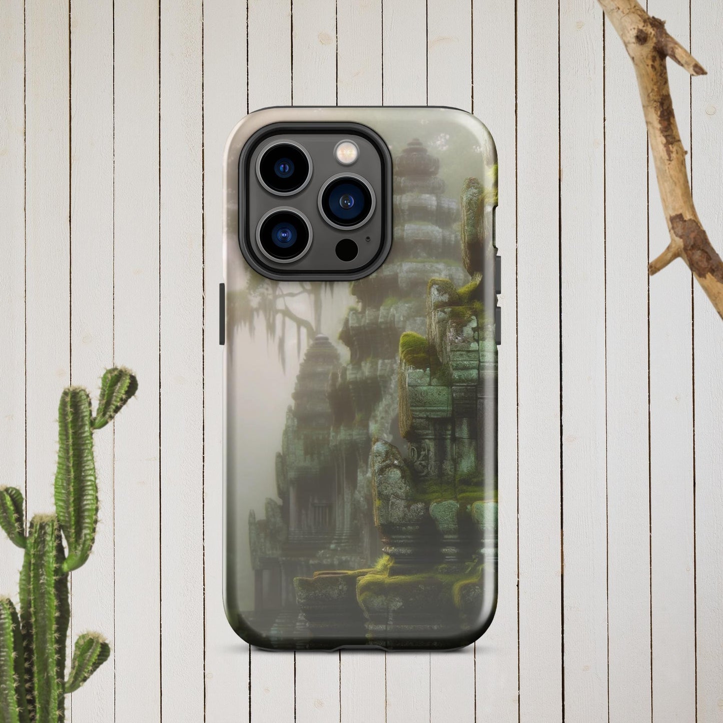 The Hologram Hook Up Glossy / iPhone 14 Pro Cascading Temples Tough Case for iPhone®