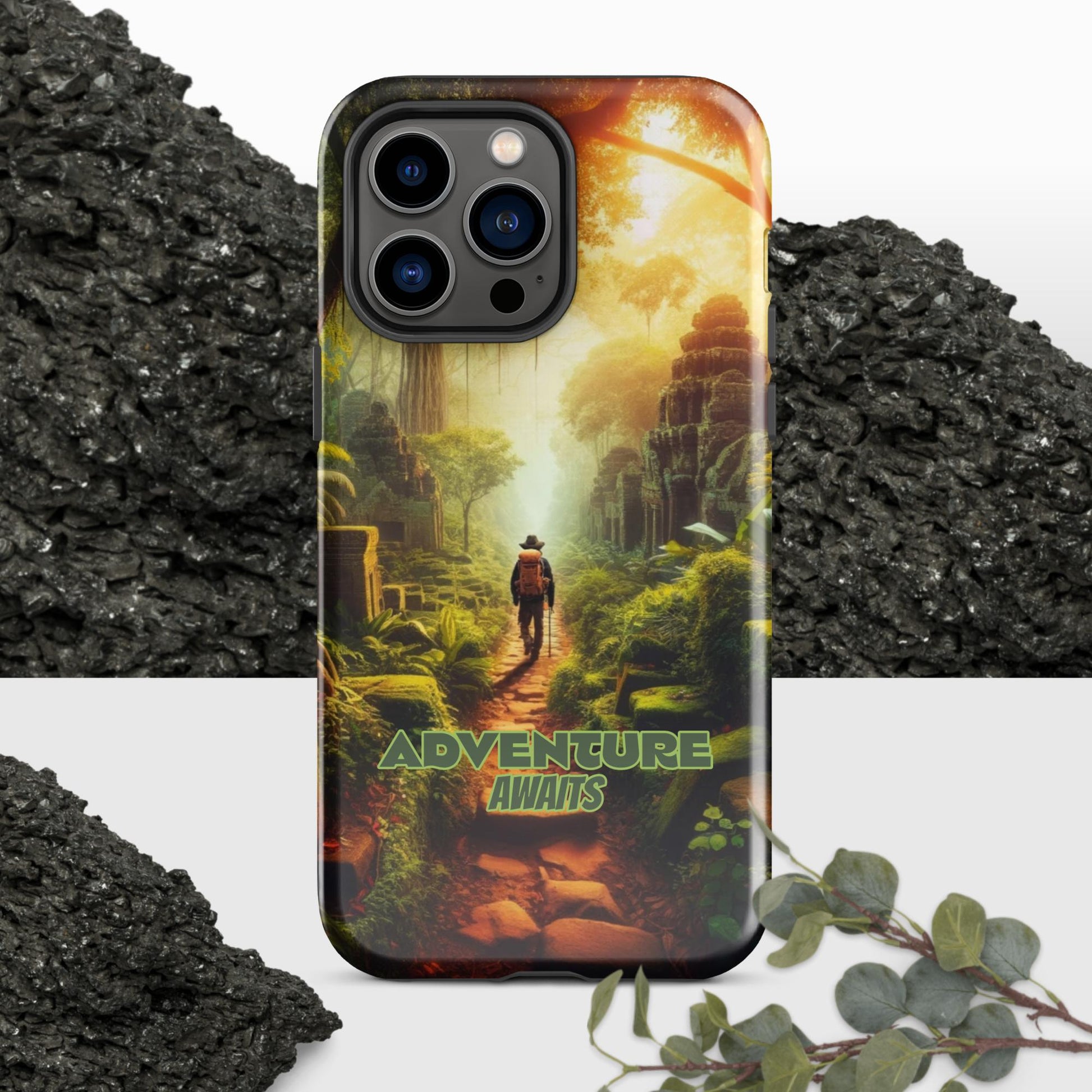 Trendyguard Glossy / iPhone 14 Pro Max Adventure Awaits Tough Case for iPhone®
