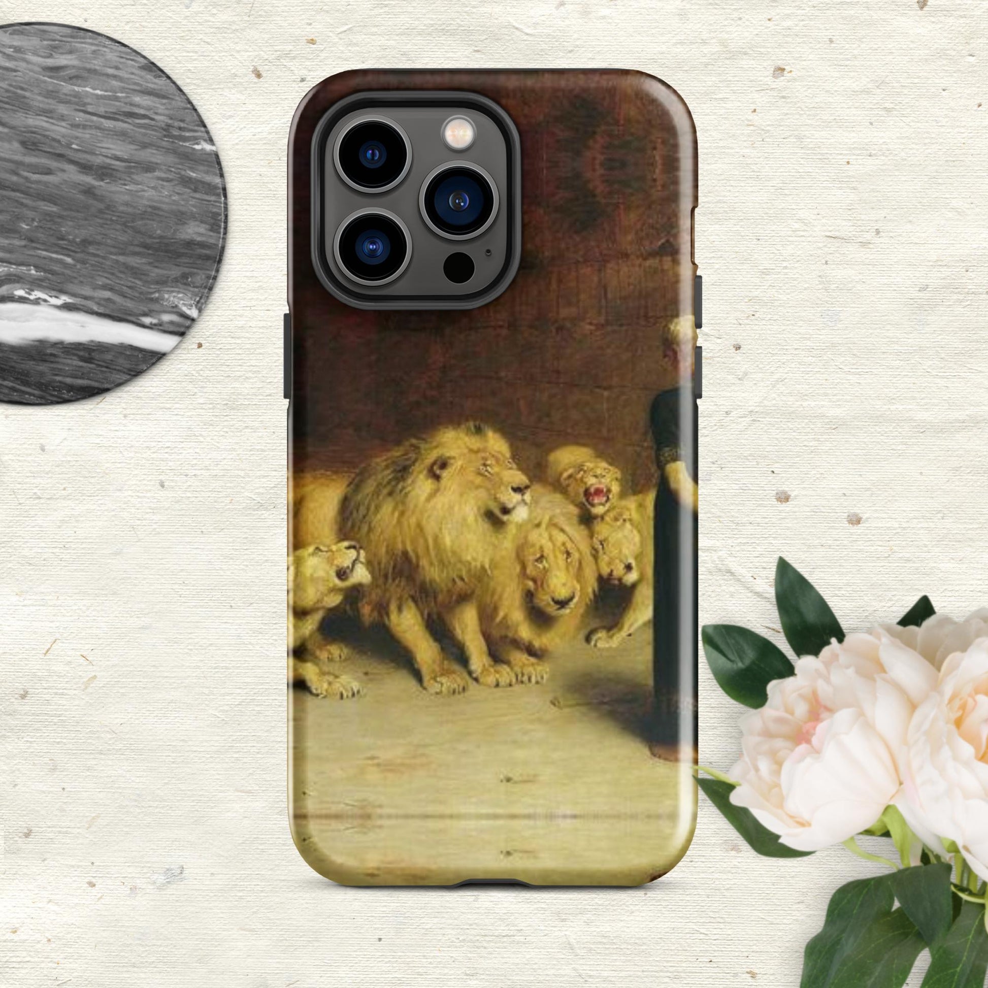 The Hologram Hook Up Glossy / iPhone 14 Pro Max Briton's Lions Tough Case for iPhone®