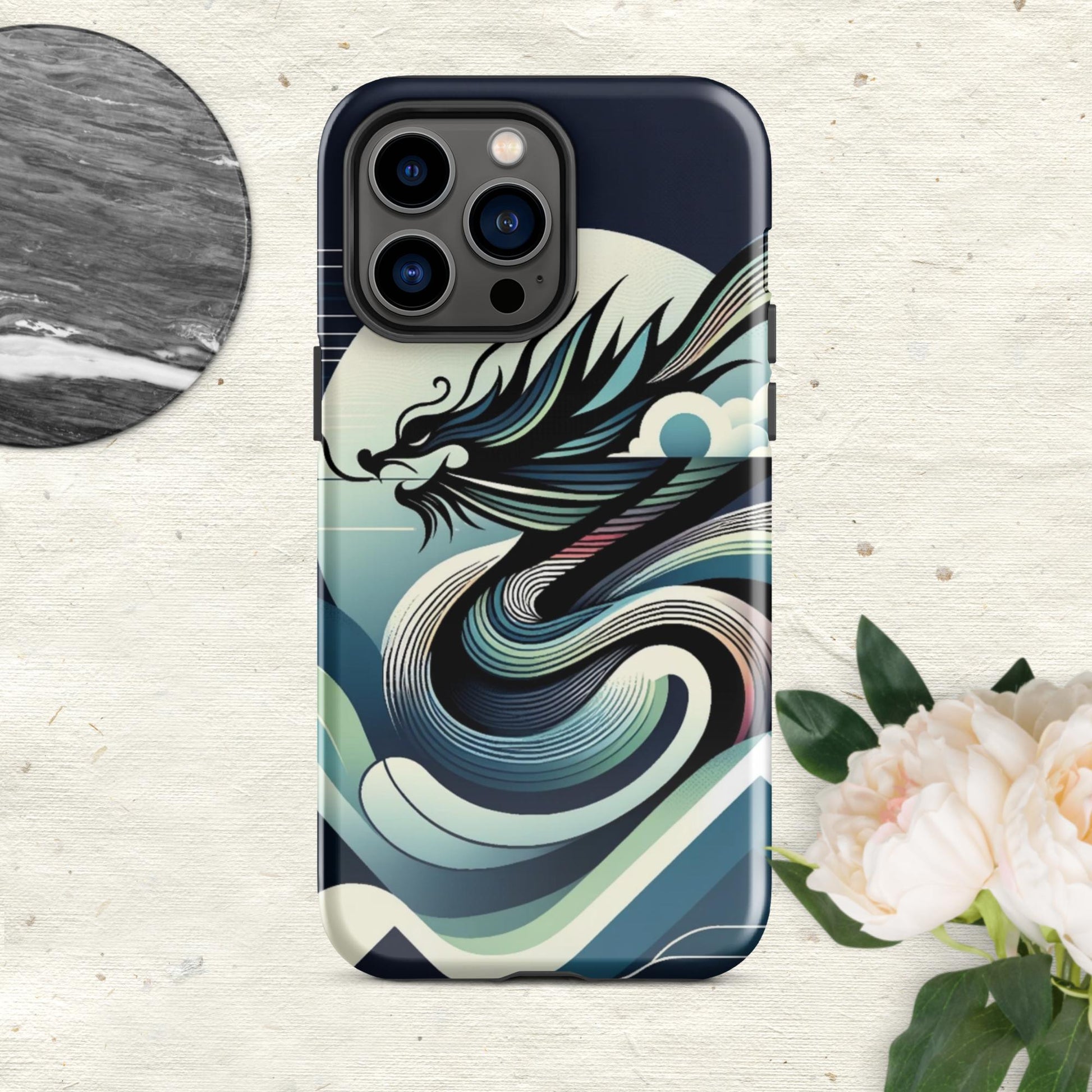 The Hologram Hook Up Glossy / iPhone 14 Pro Max Dragon Icon Tough Case for iPhone®
