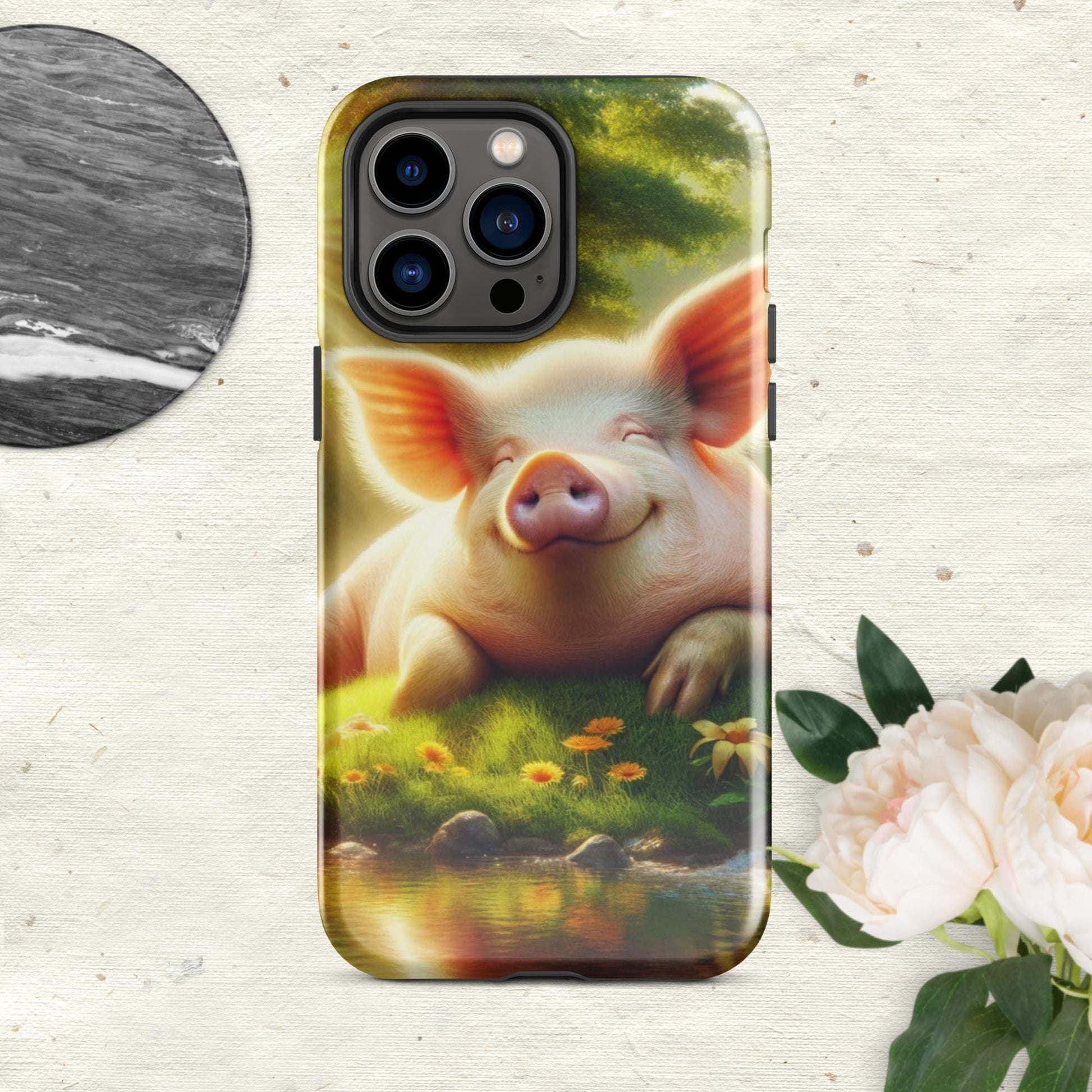 The Hologram Hook Up Glossy / iPhone 14 Pro Max Pig Tough Case for iPhone®