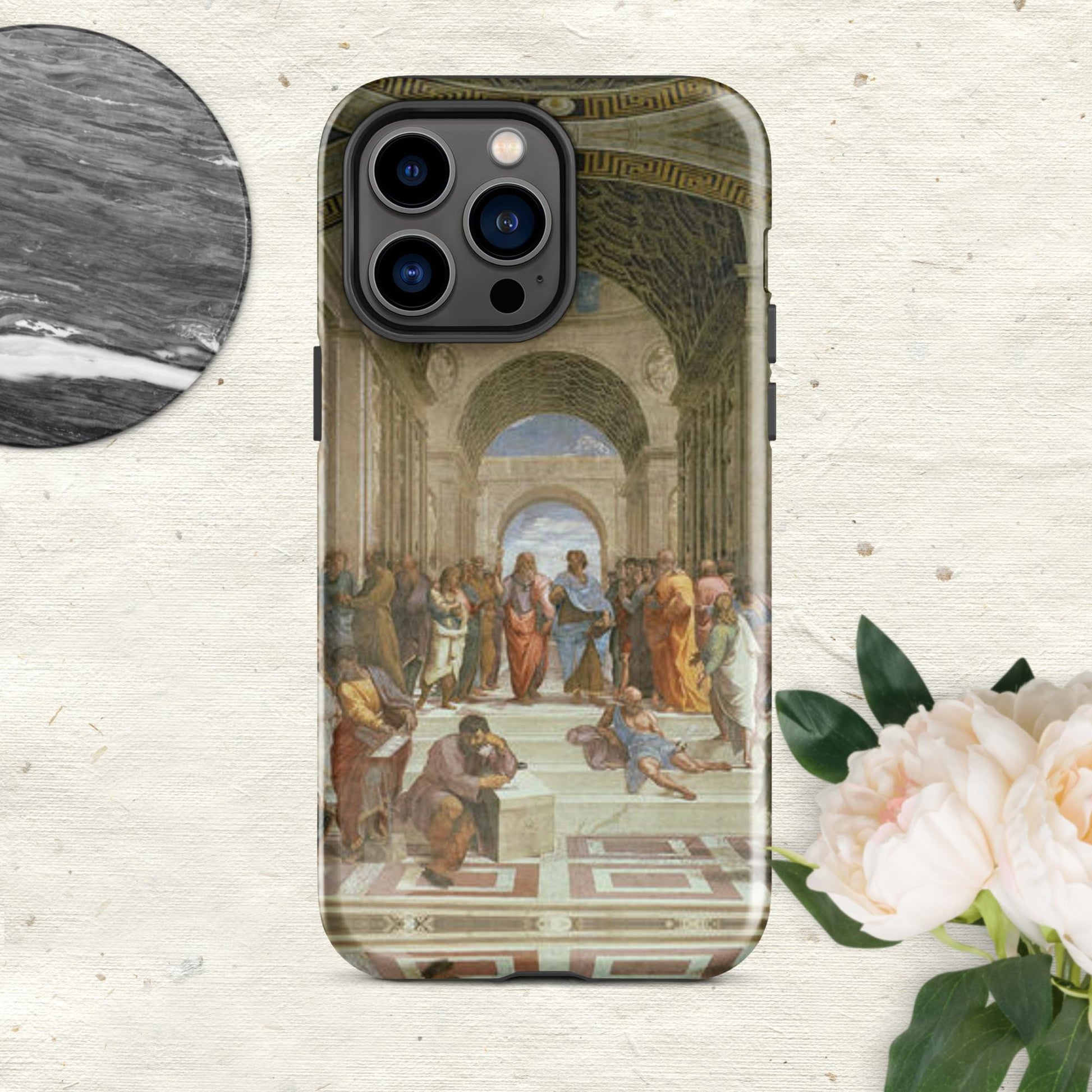 The Hologram Hook Up Glossy / iPhone 14 Pro Max Reflections of Athens Tough Case for iPhone®
