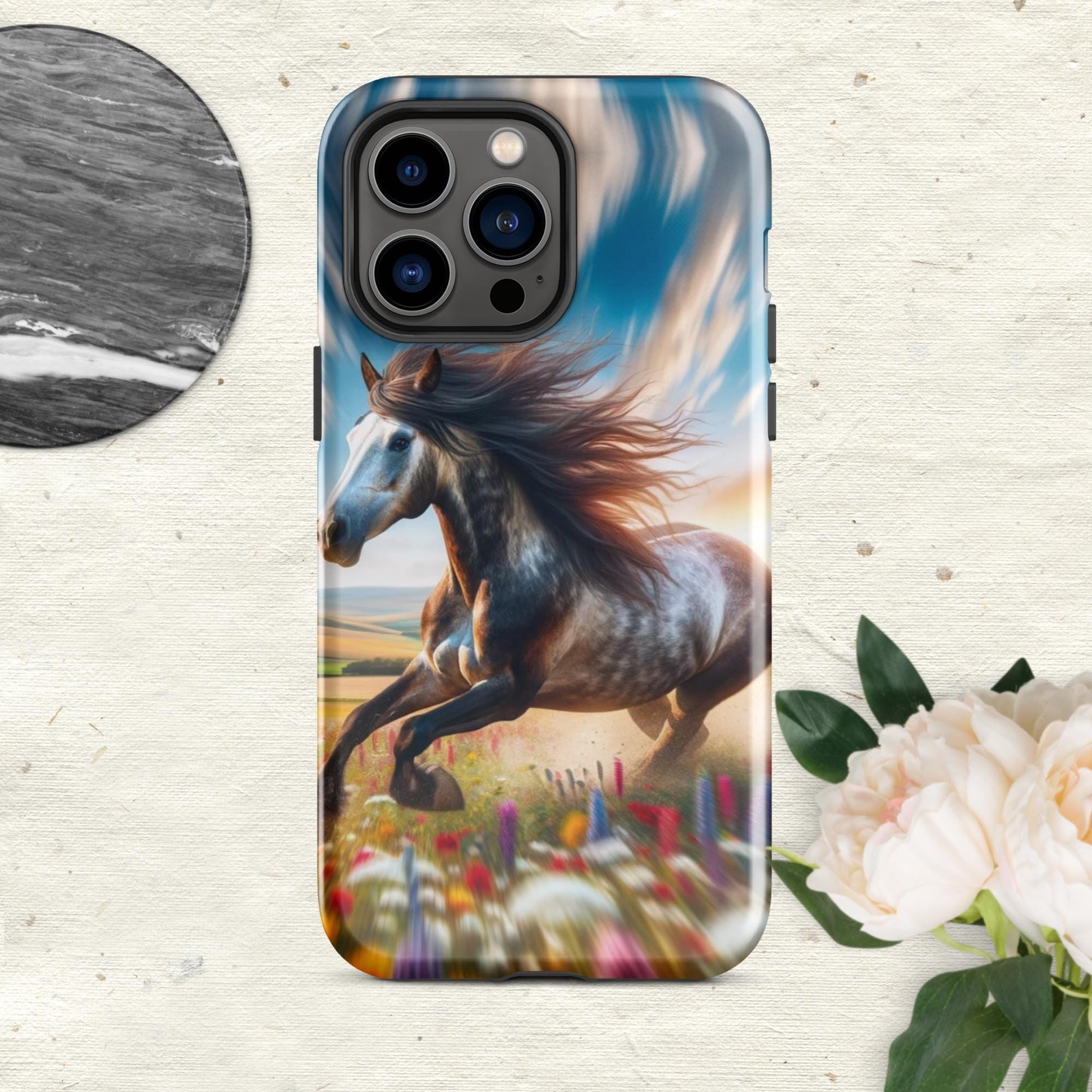 The Hologram Hook Up Glossy / iPhone 14 Pro Max Speed Horse Tough Case for iPhone®