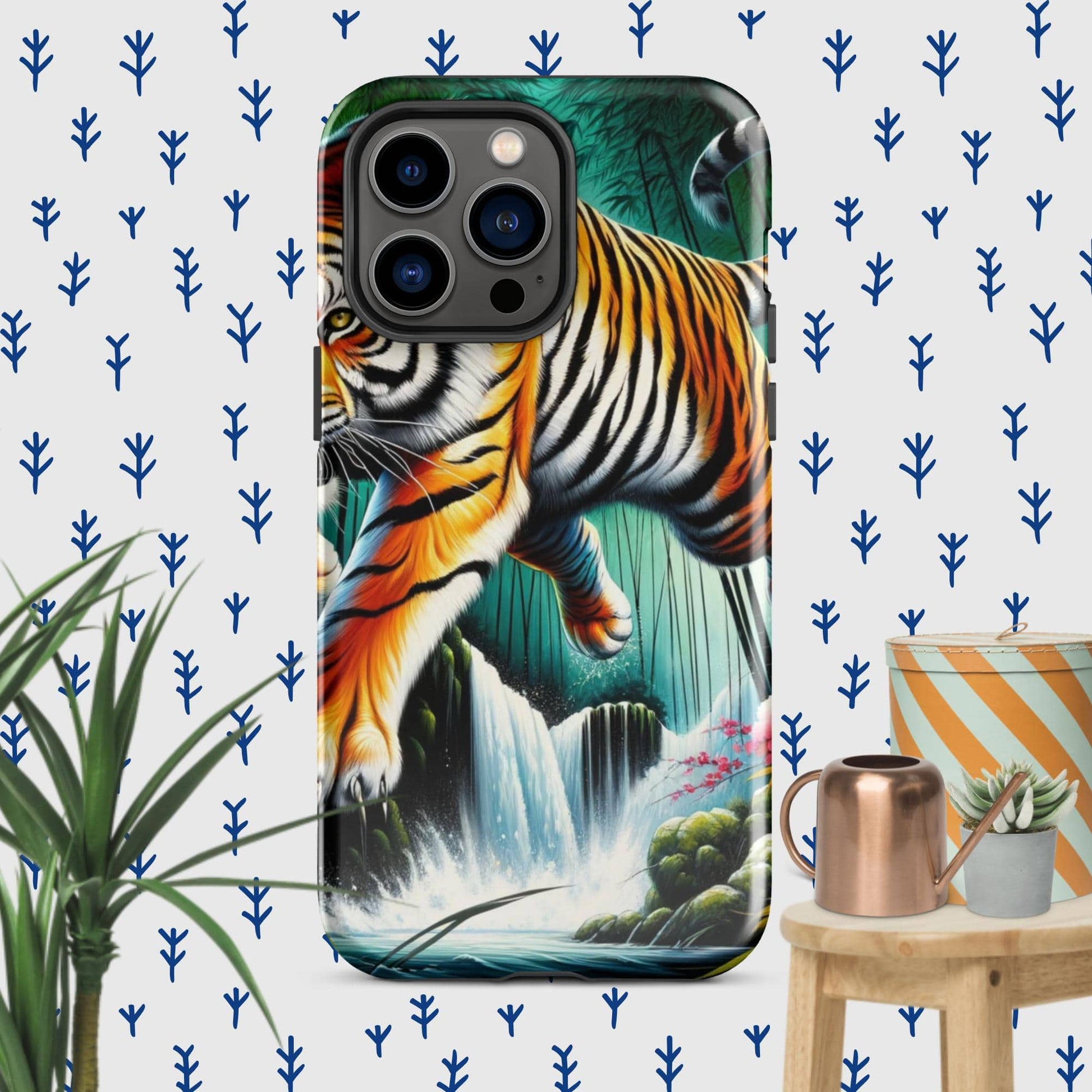 The Hologram Hook Up Glossy / iPhone 14 Pro Max Tiger Tough Case for iPhone®