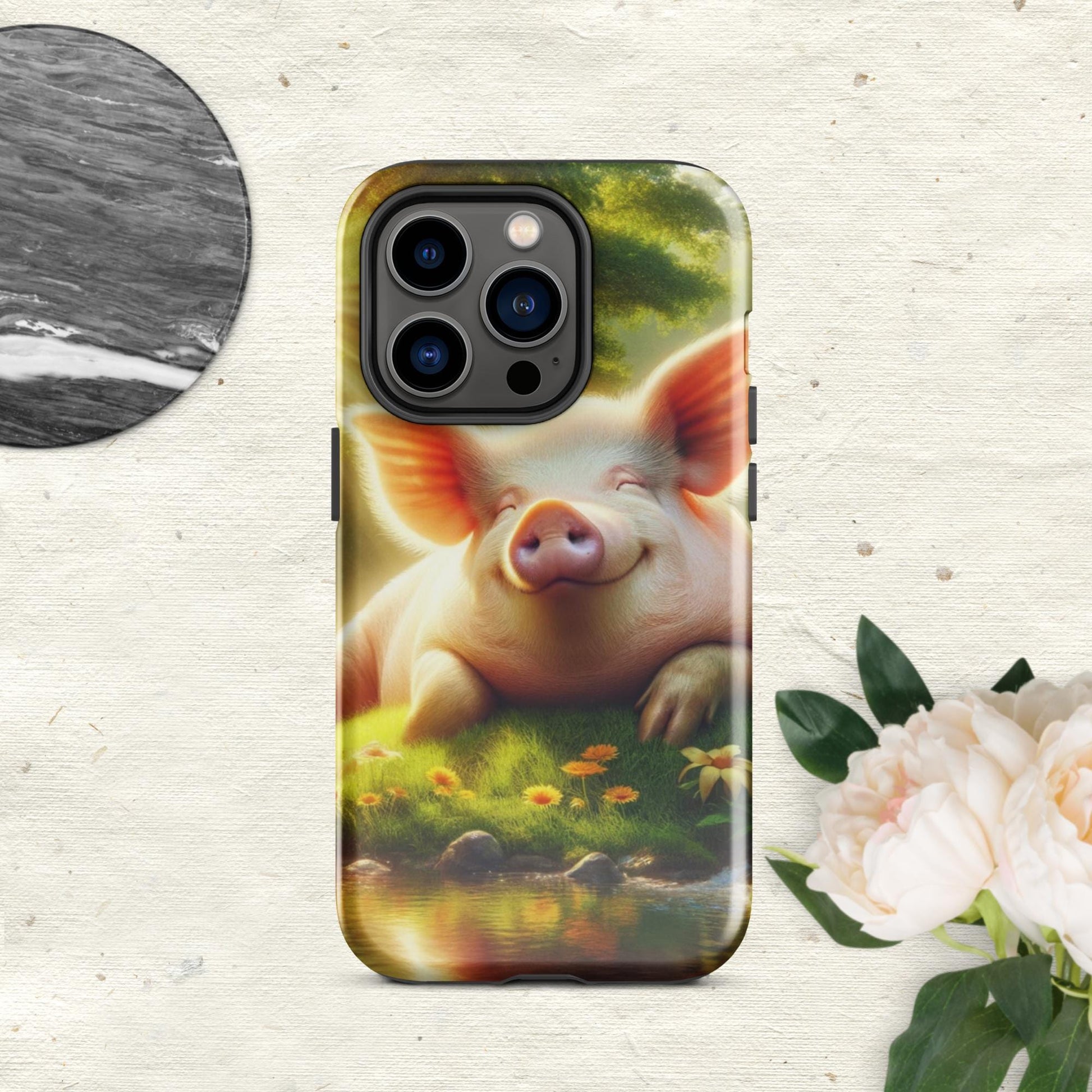 The Hologram Hook Up Glossy / iPhone 14 Pro Pig Tough Case for iPhone®