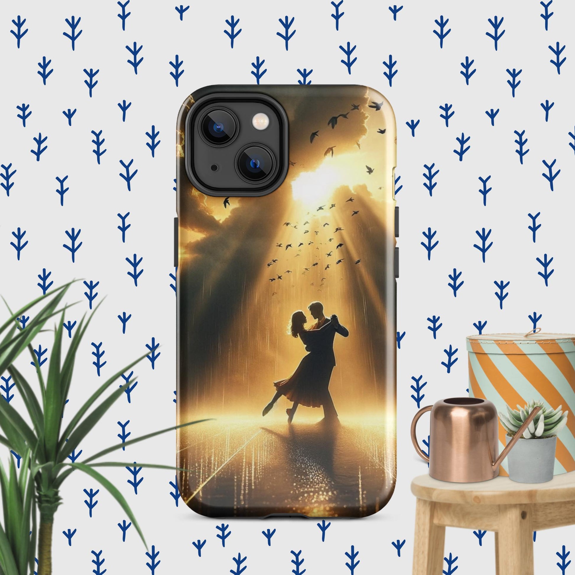 The Hologram Hook Up Glossy / iPhone 14 Rain Dance Tough Case for iPhone®