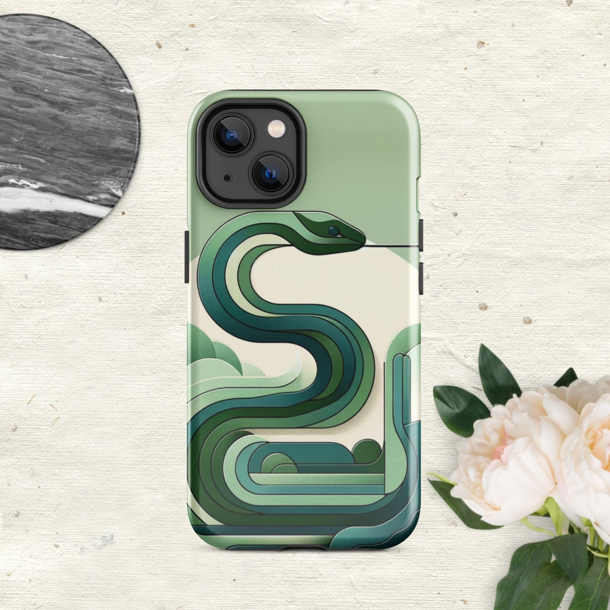 The Hologram Hook Up Glossy / iPhone 14 Snake Icon Tough Case for iPhone®