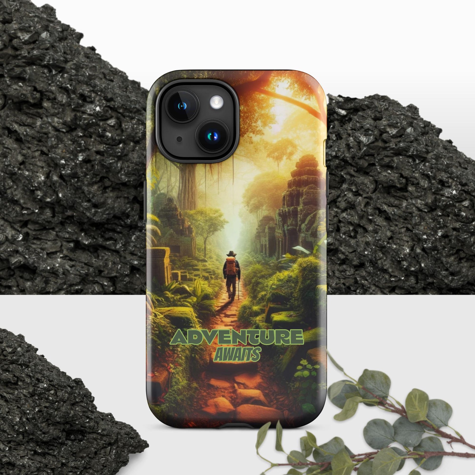 Trendyguard Glossy / iPhone 15 Adventure Awaits Tough Case for iPhone®